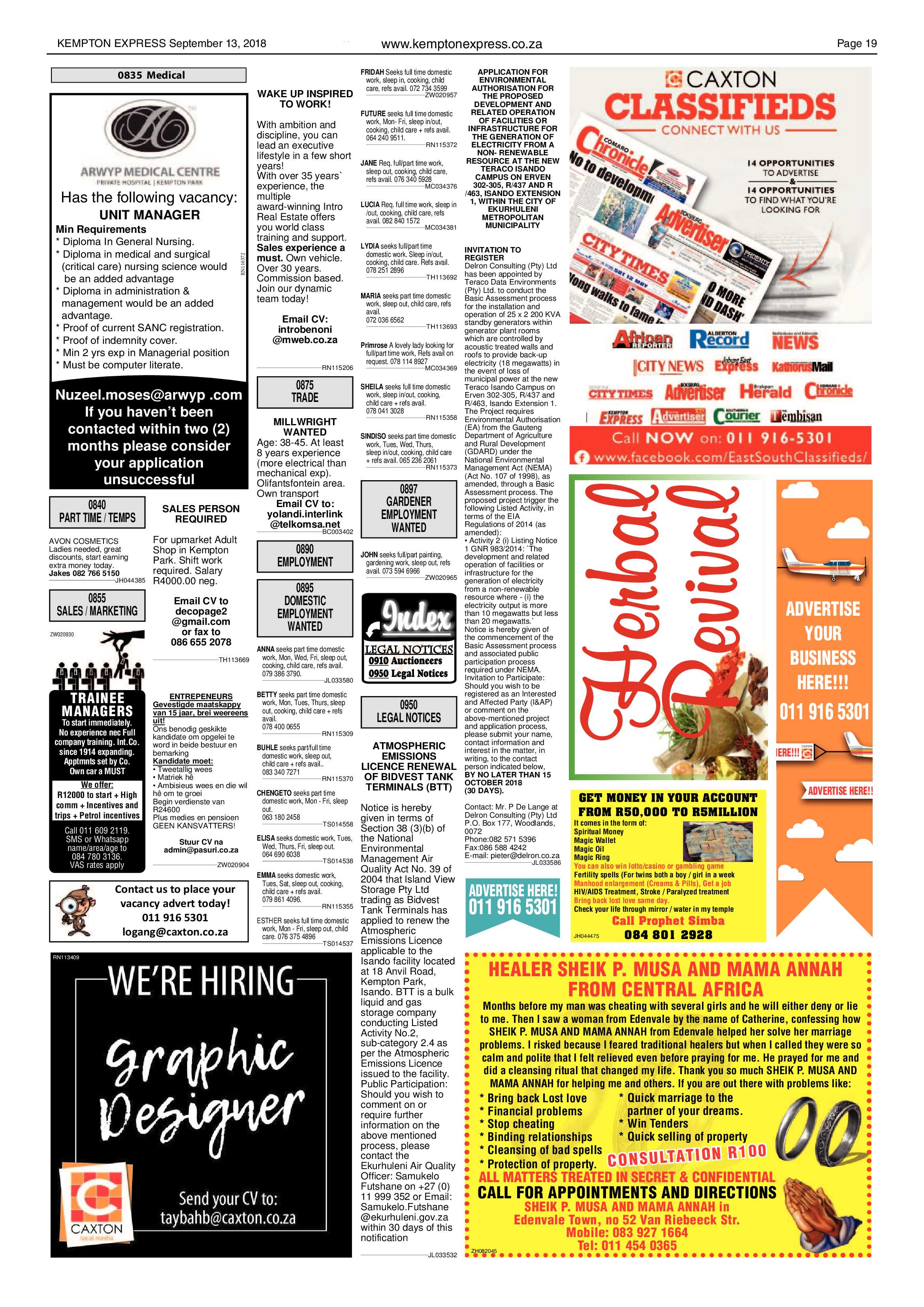 Kempton Express 13 September 2018 page 19