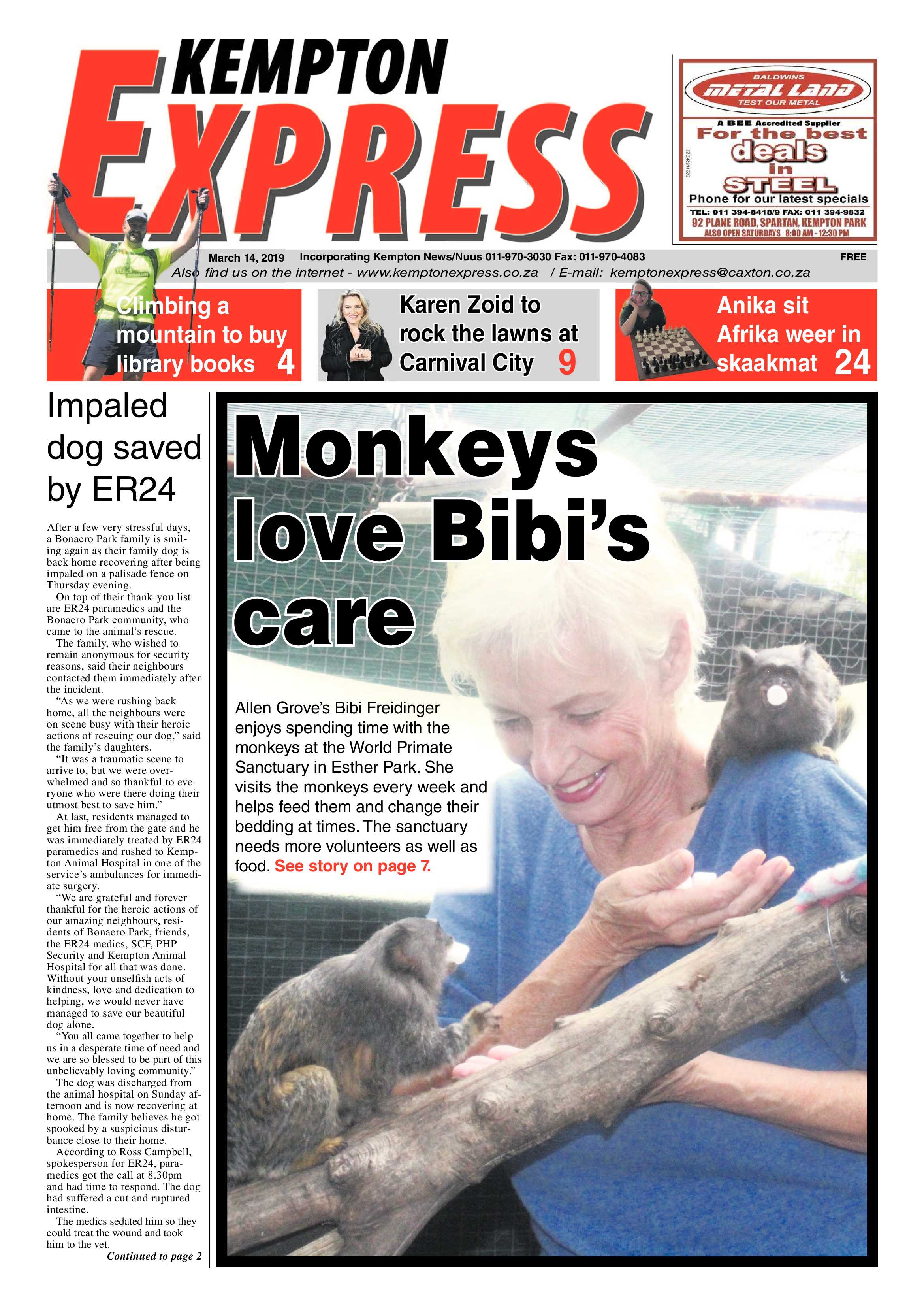 Kempton Express 14 March 2019 page 1