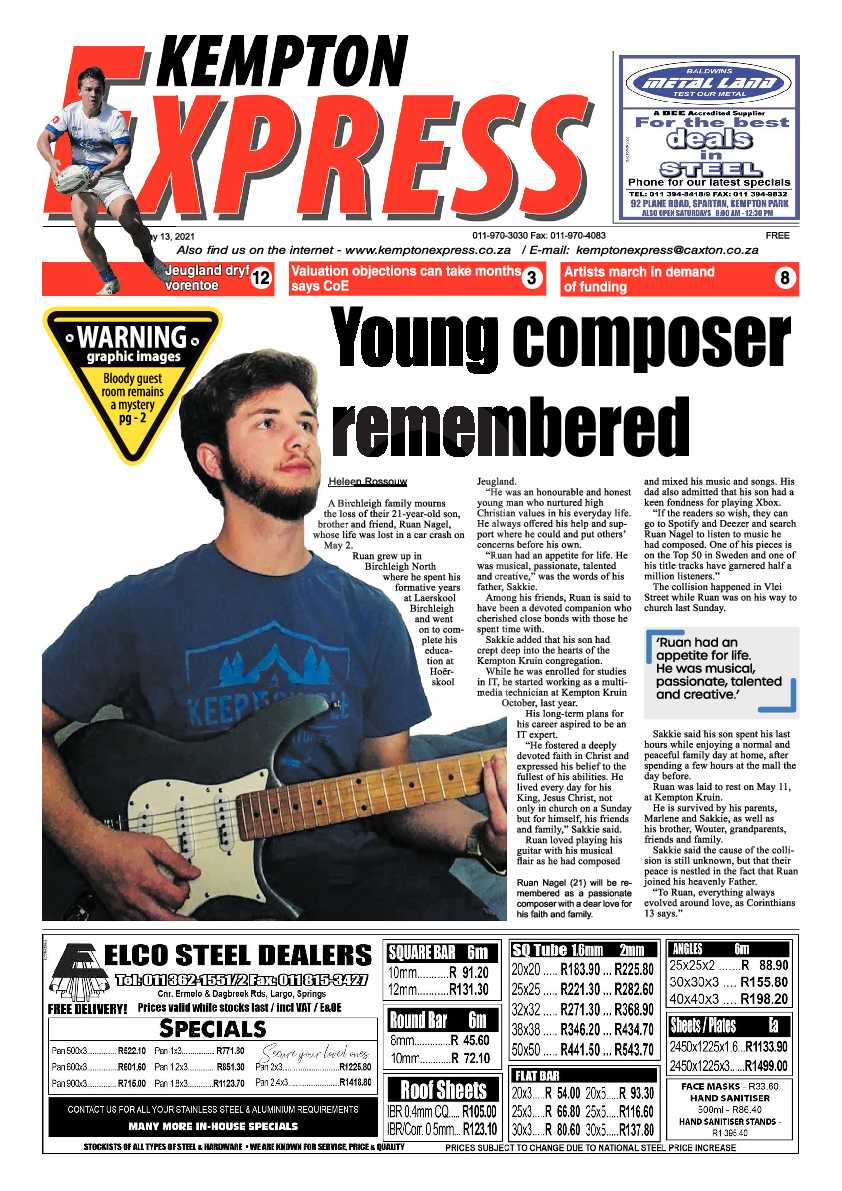 Kempton Express 14 May 2021 page 1
