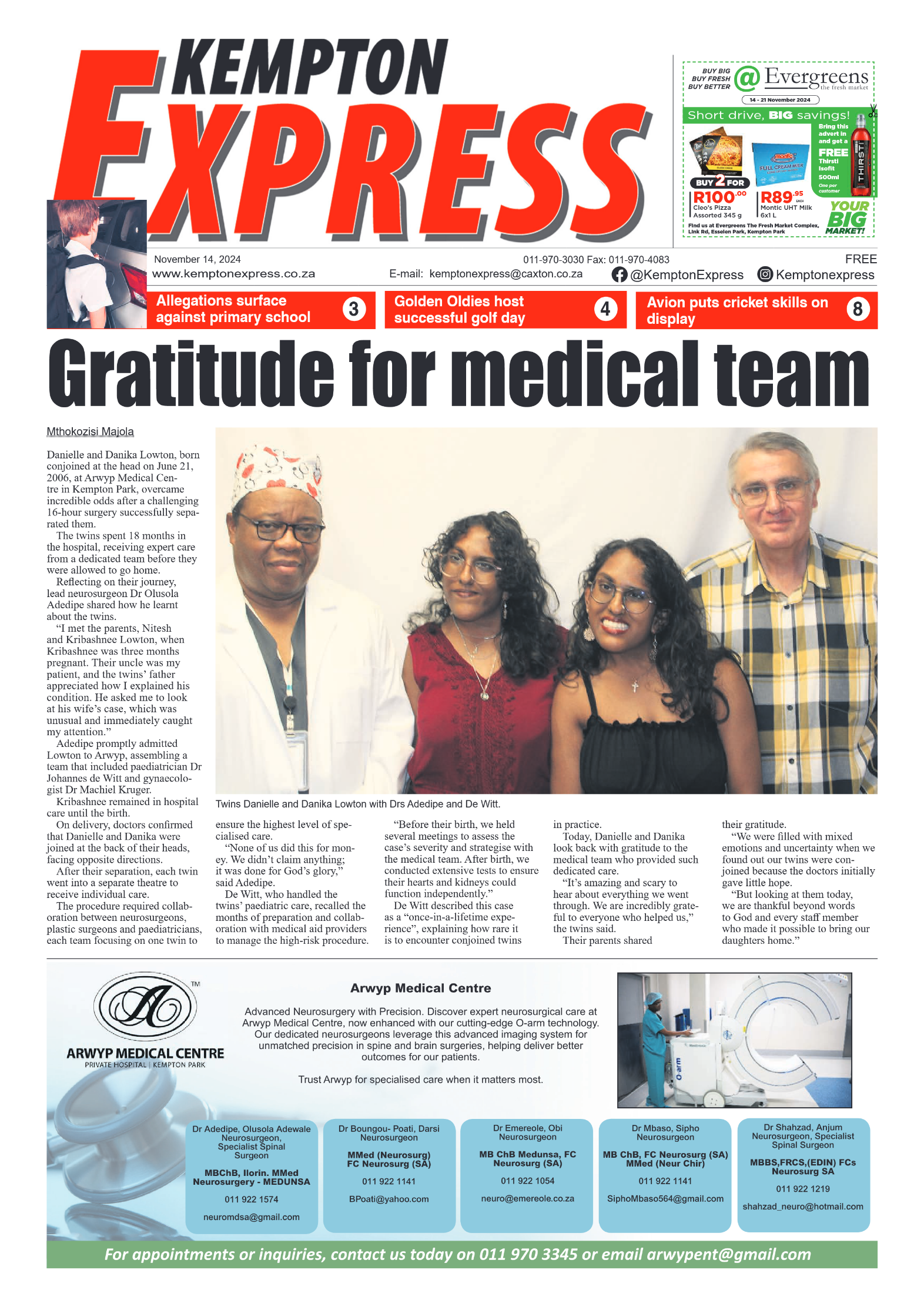 Kempton Express 14 November 2024 page 1