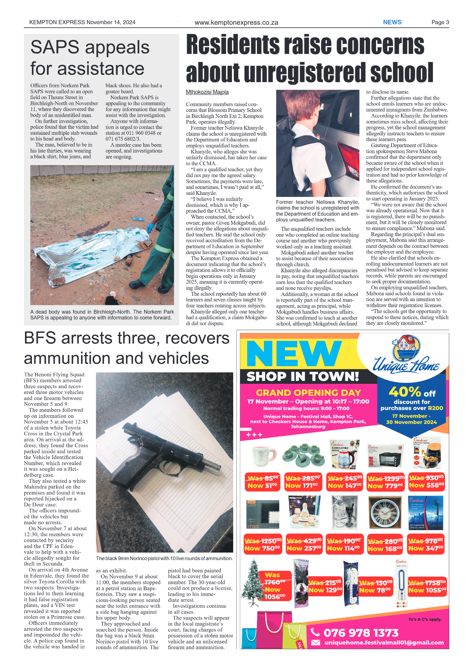 Kempton Express 14 November 2024 page 3