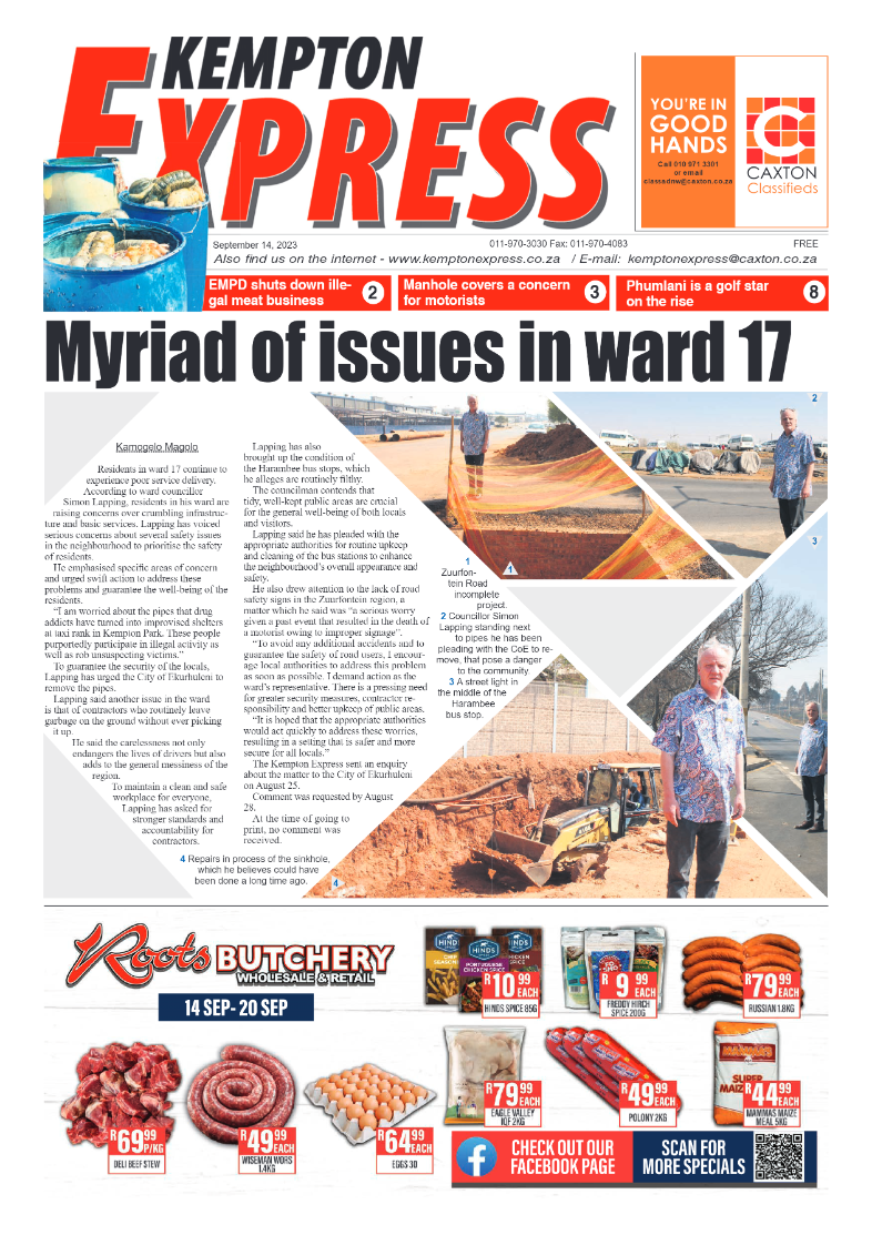 Kempton Express 14 September 2023 page 1