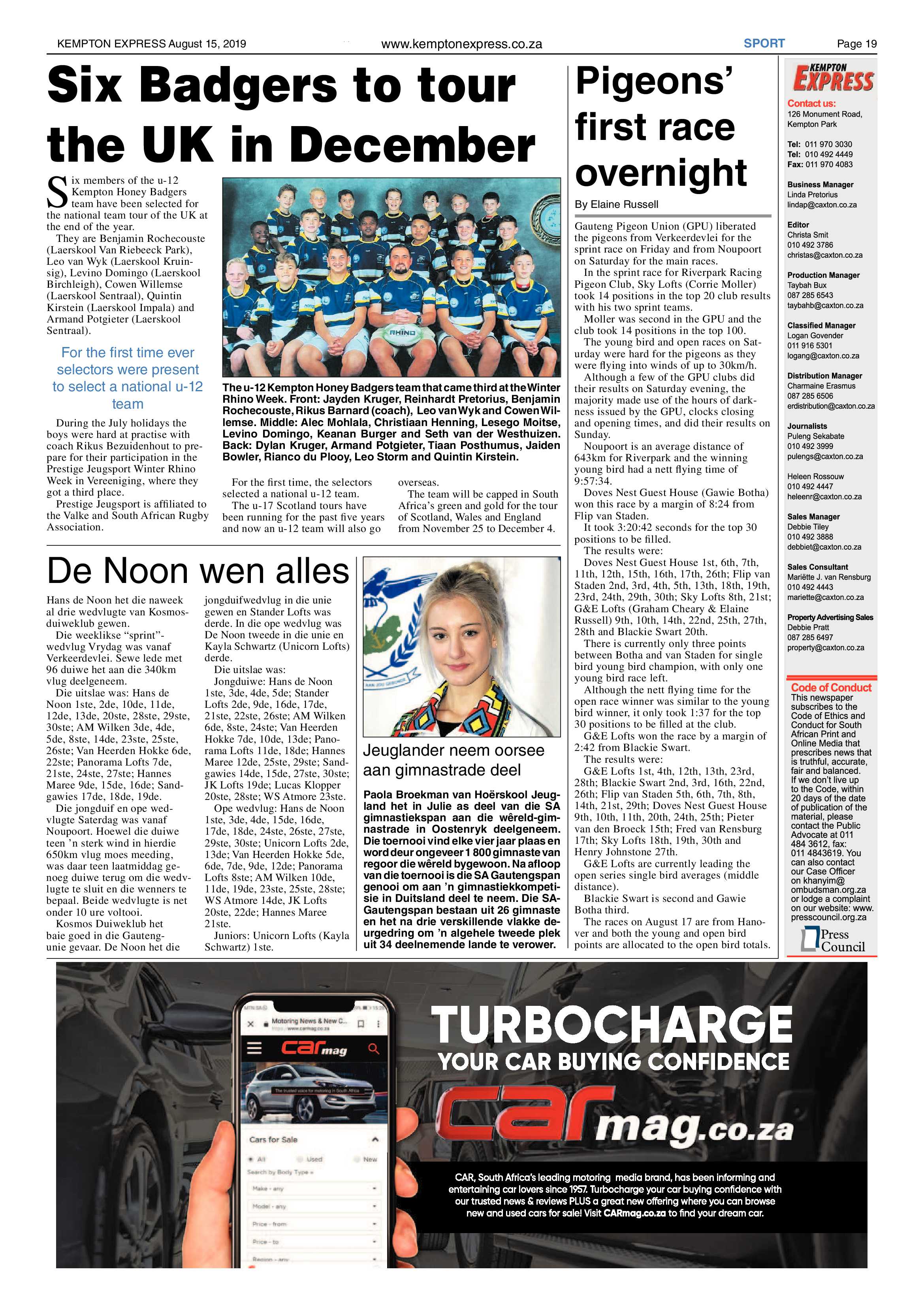 Kempton Express 15 August 2019 page 19
