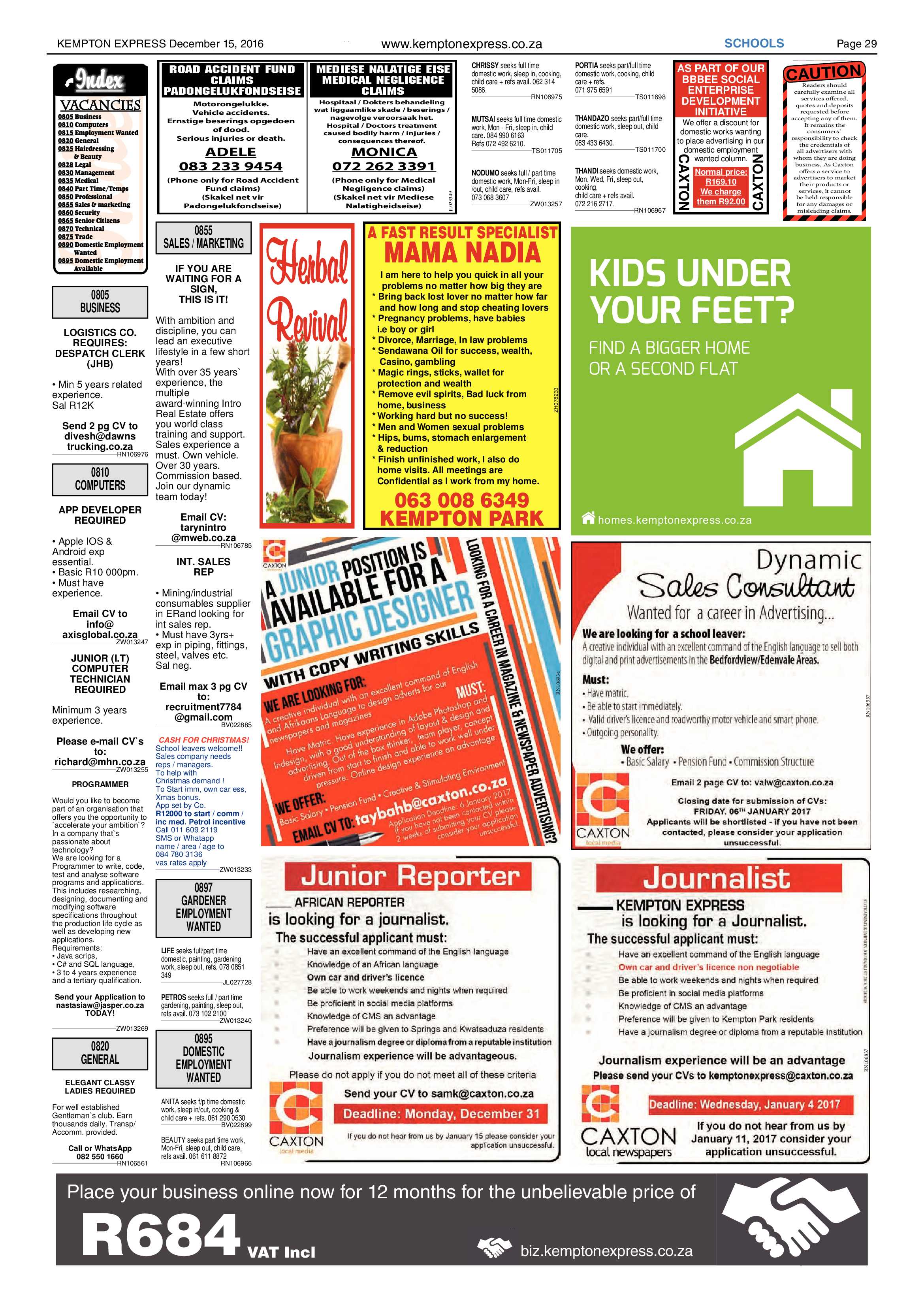 Kempton Express 15 December 2016 page 29