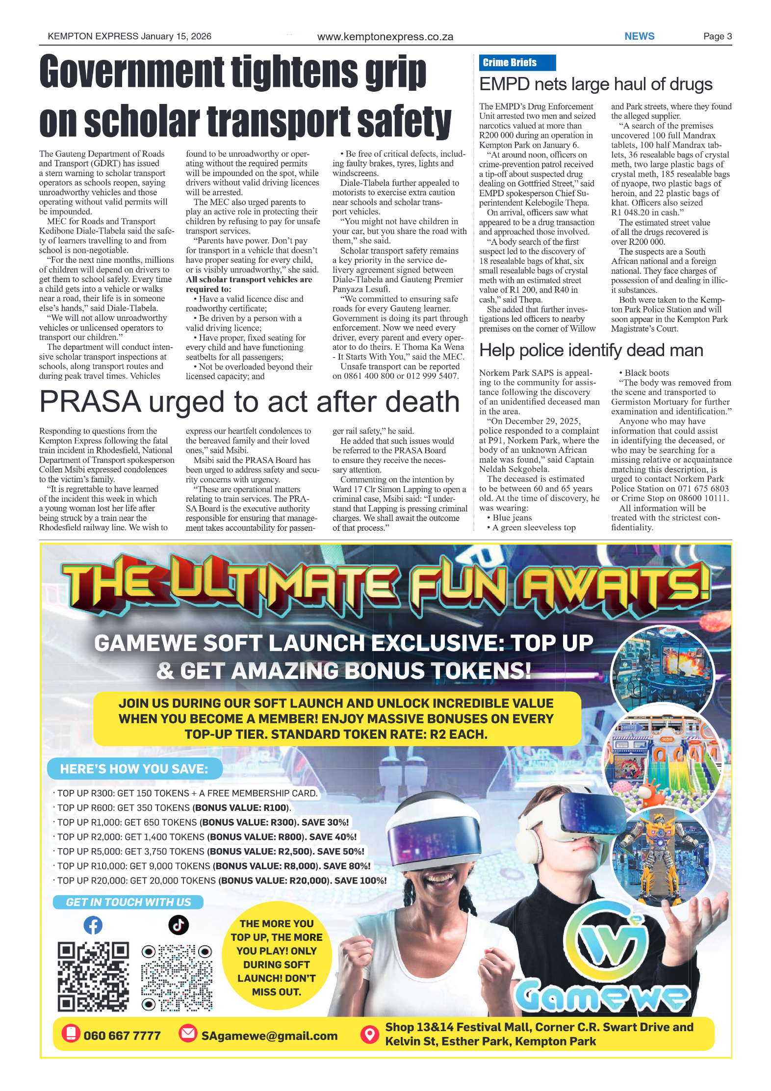 Kempton Express 15 January 2026 page 3