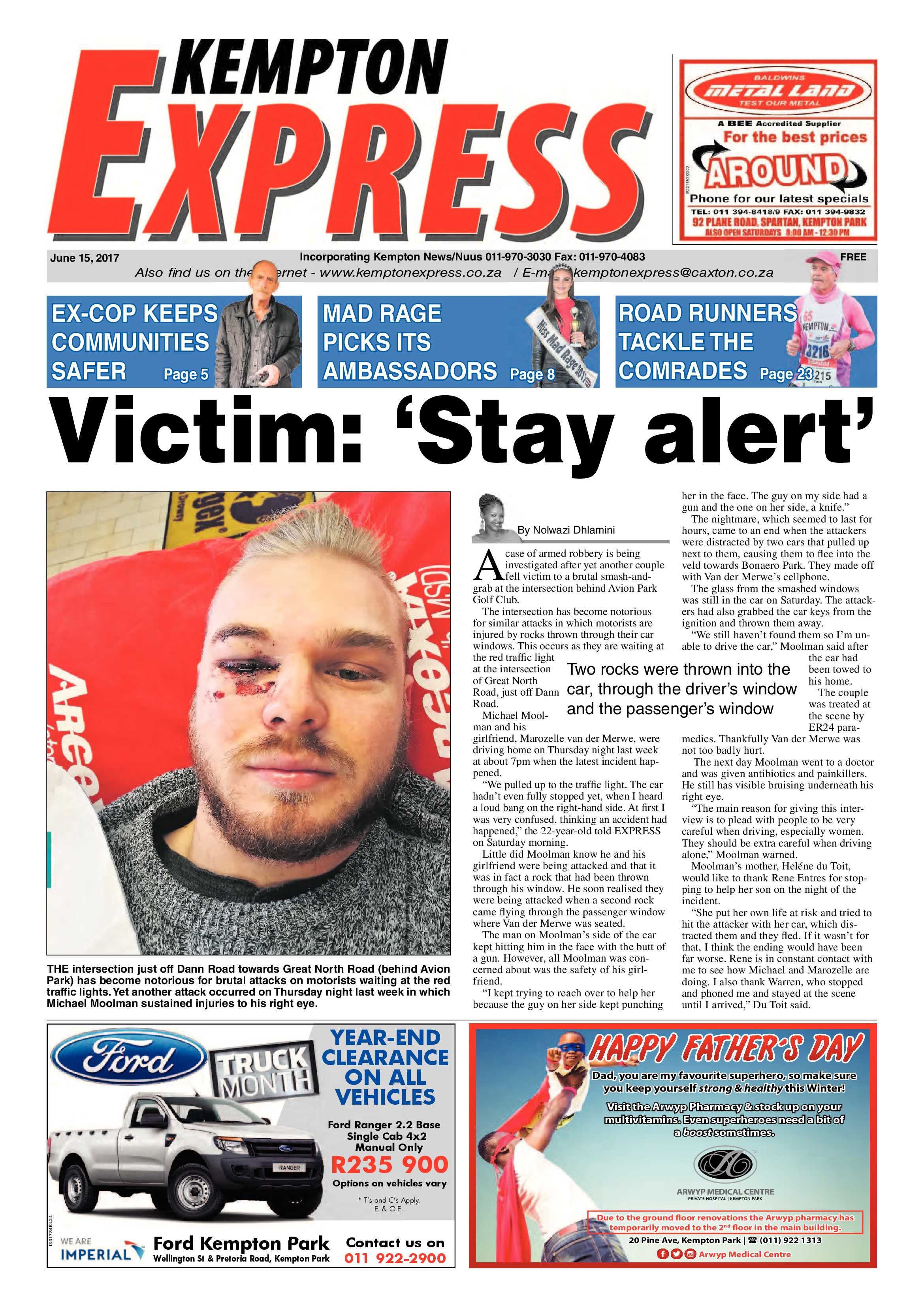 Kempton Express 15 June 2017 page 1