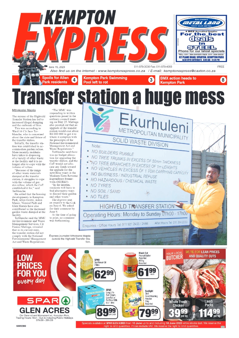 Kempton Express 15 June 2023 page 1