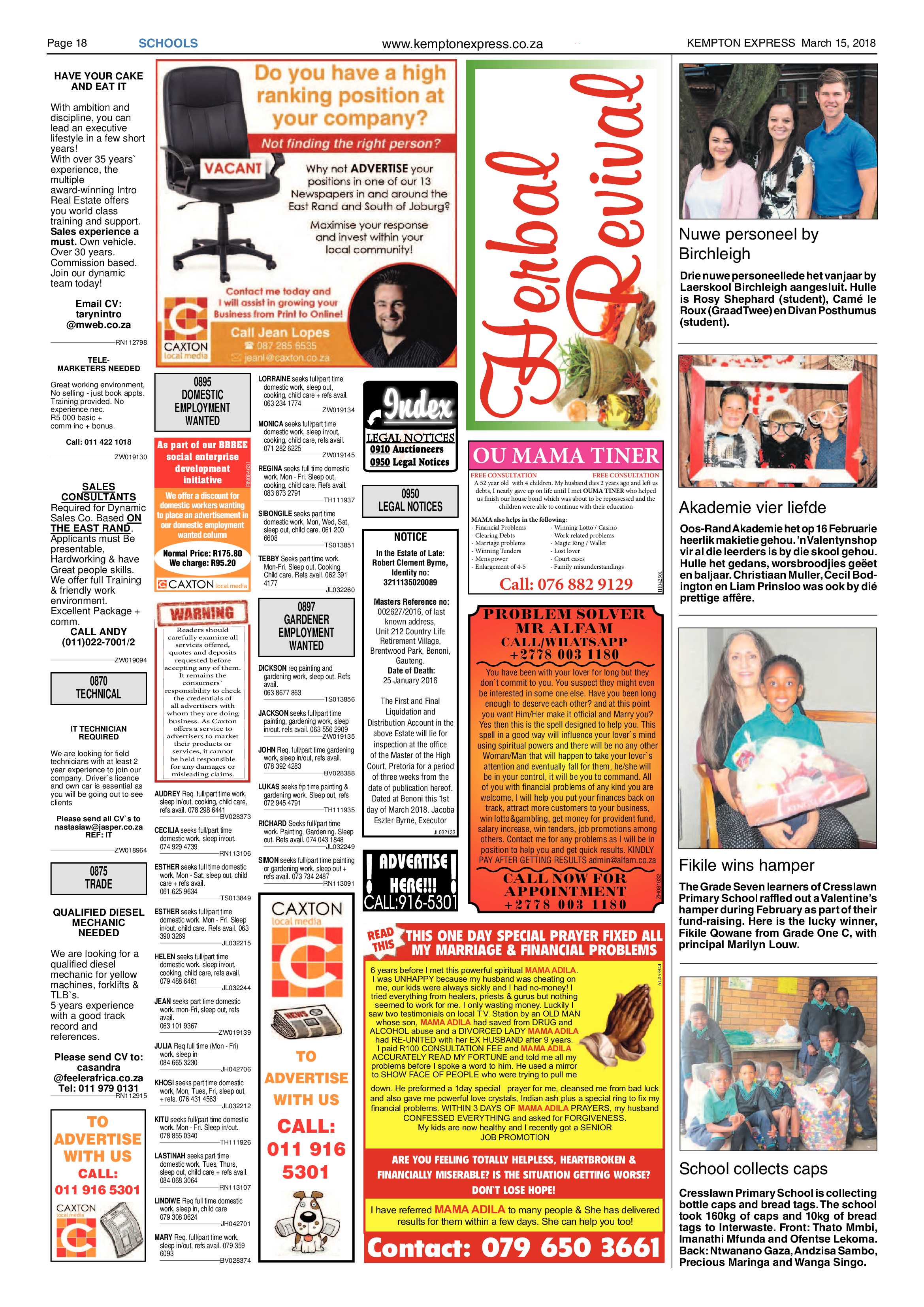 Kempton Express 15 March 2018 page 18