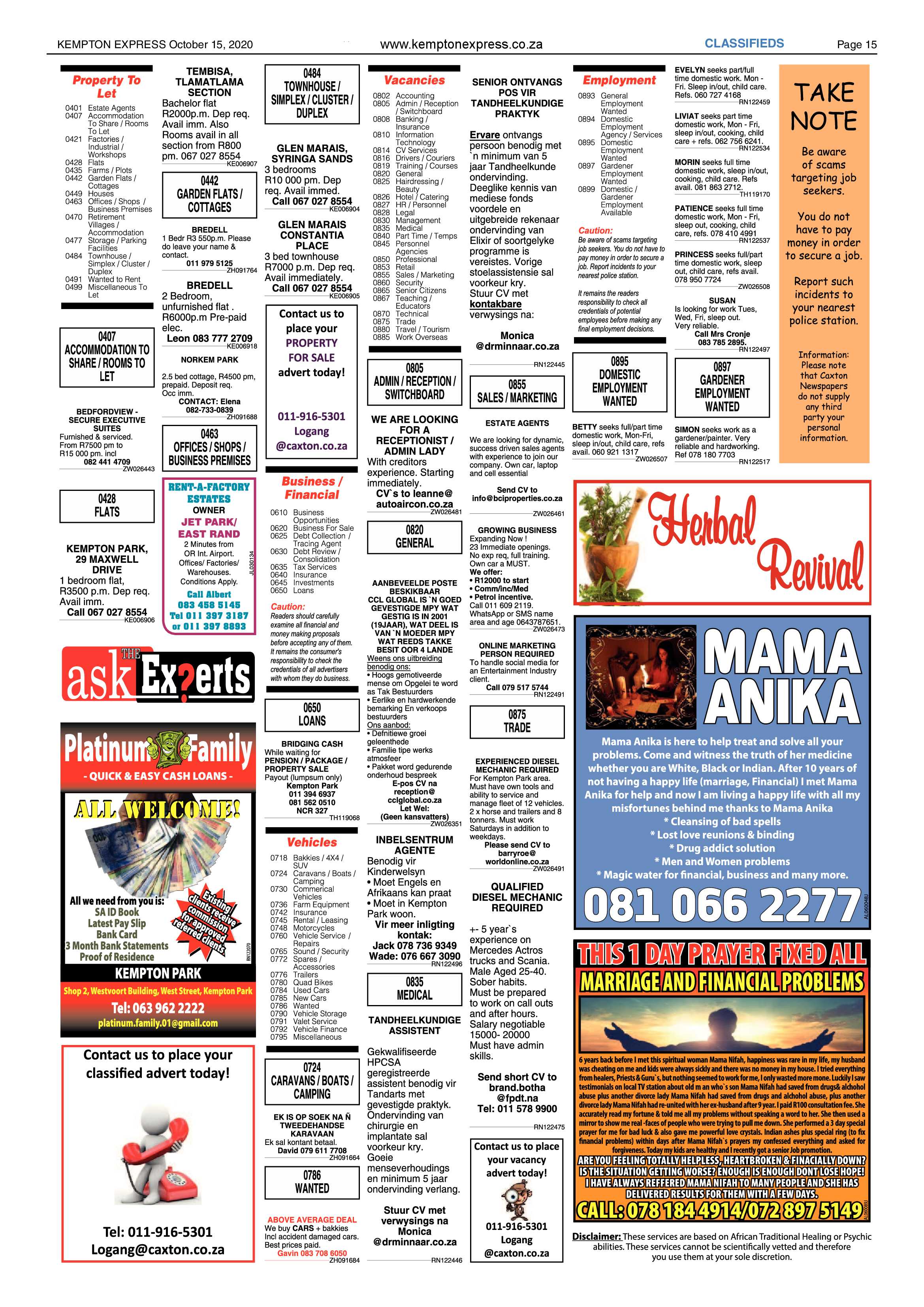 Kempton Express 15 October 2020 page 15