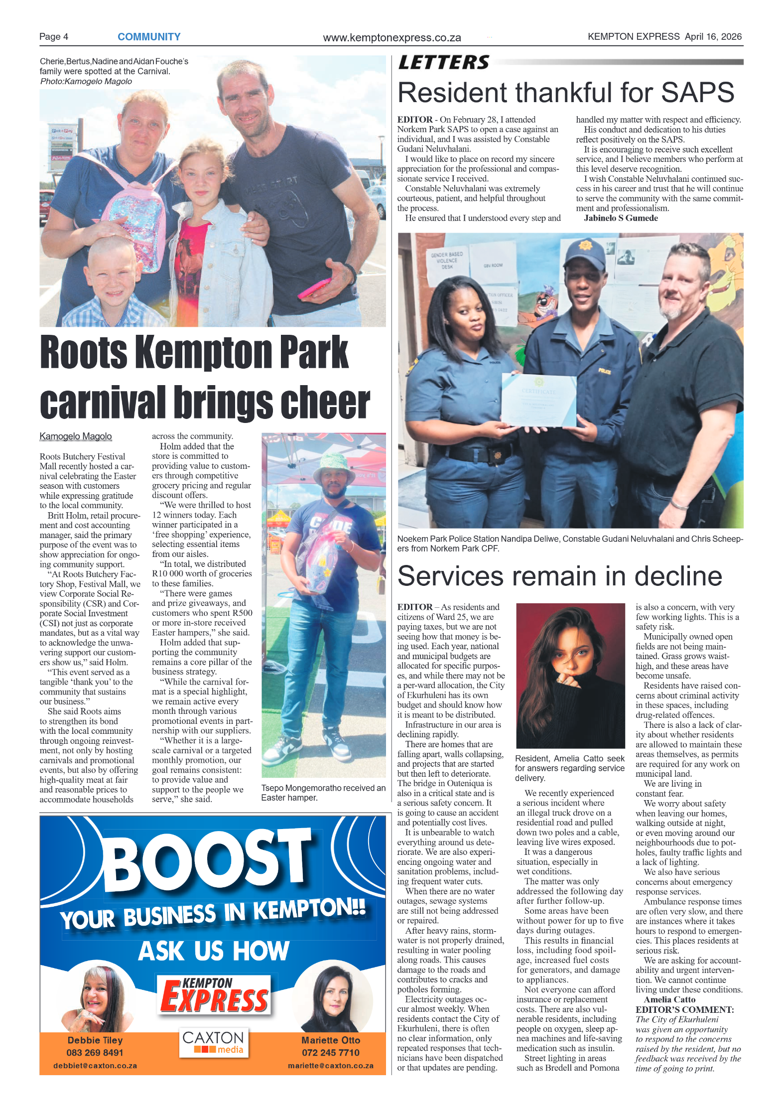 Kempton Express 16 April 2026 page 4