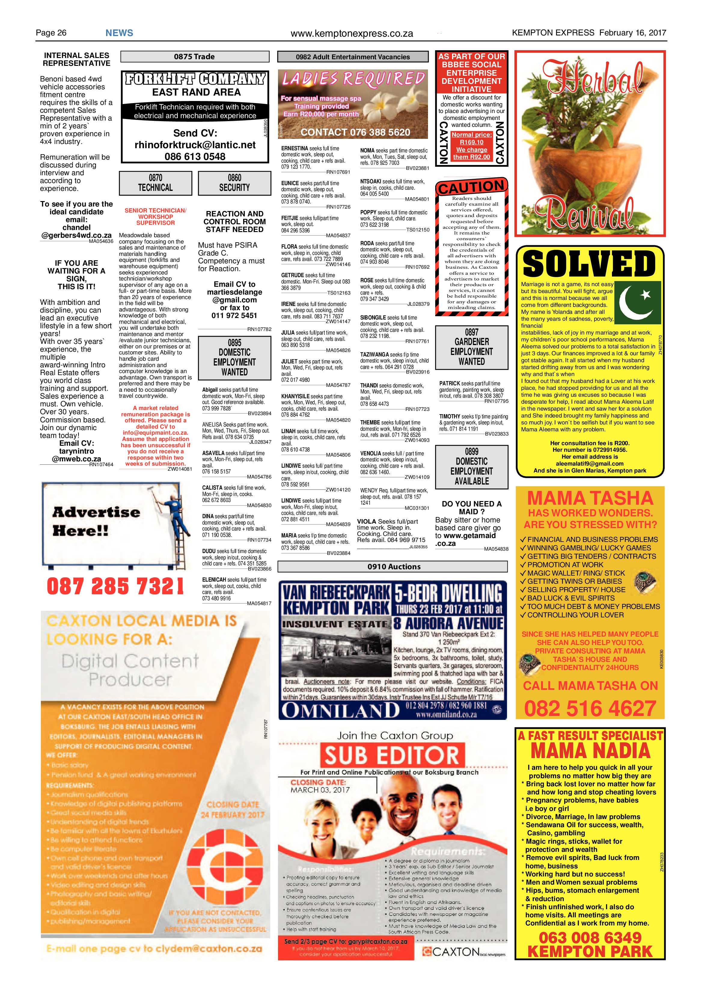 Kempton Express 16 February 2017 page 26