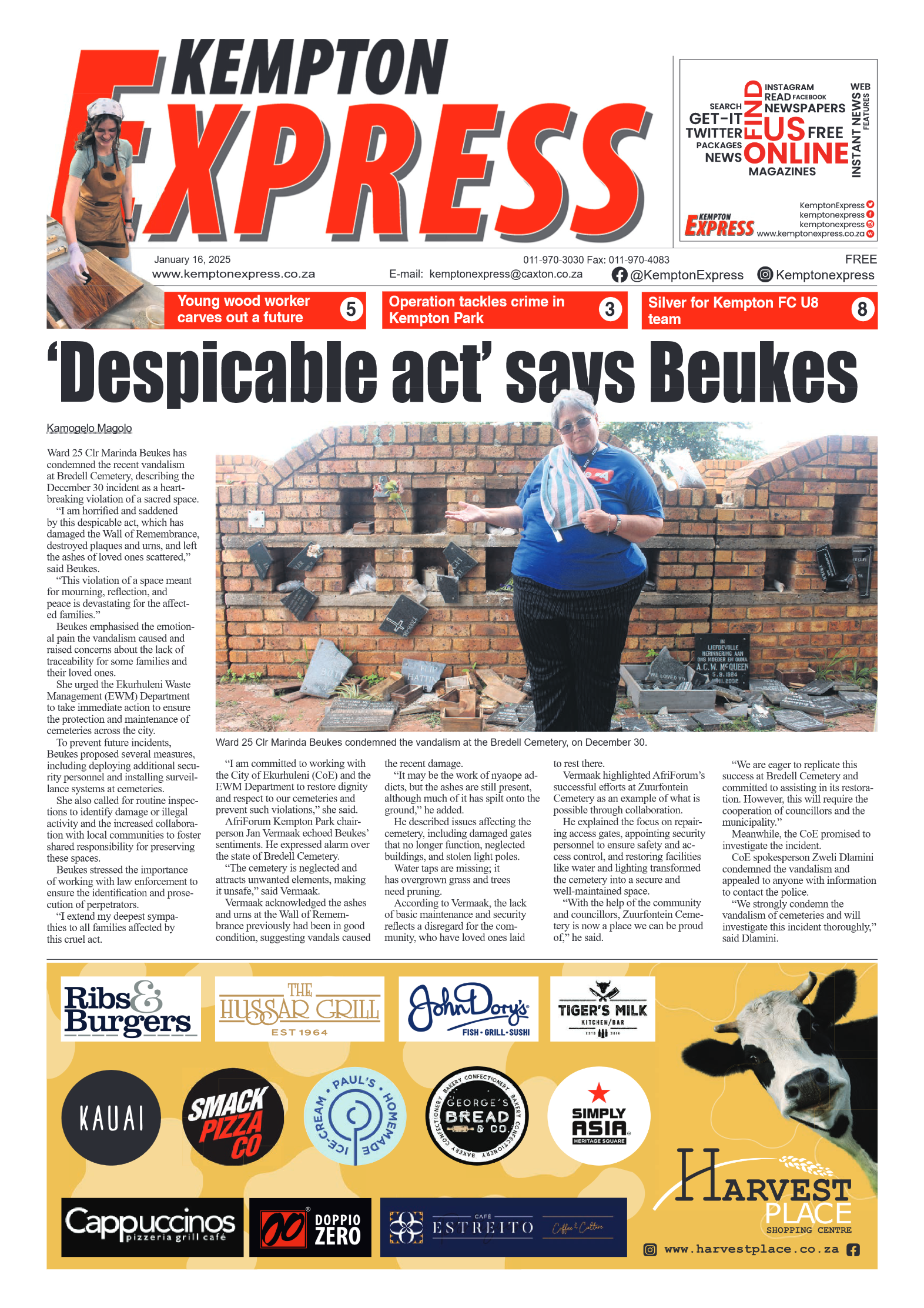 Kempton Express 16 January 2025 page 1
