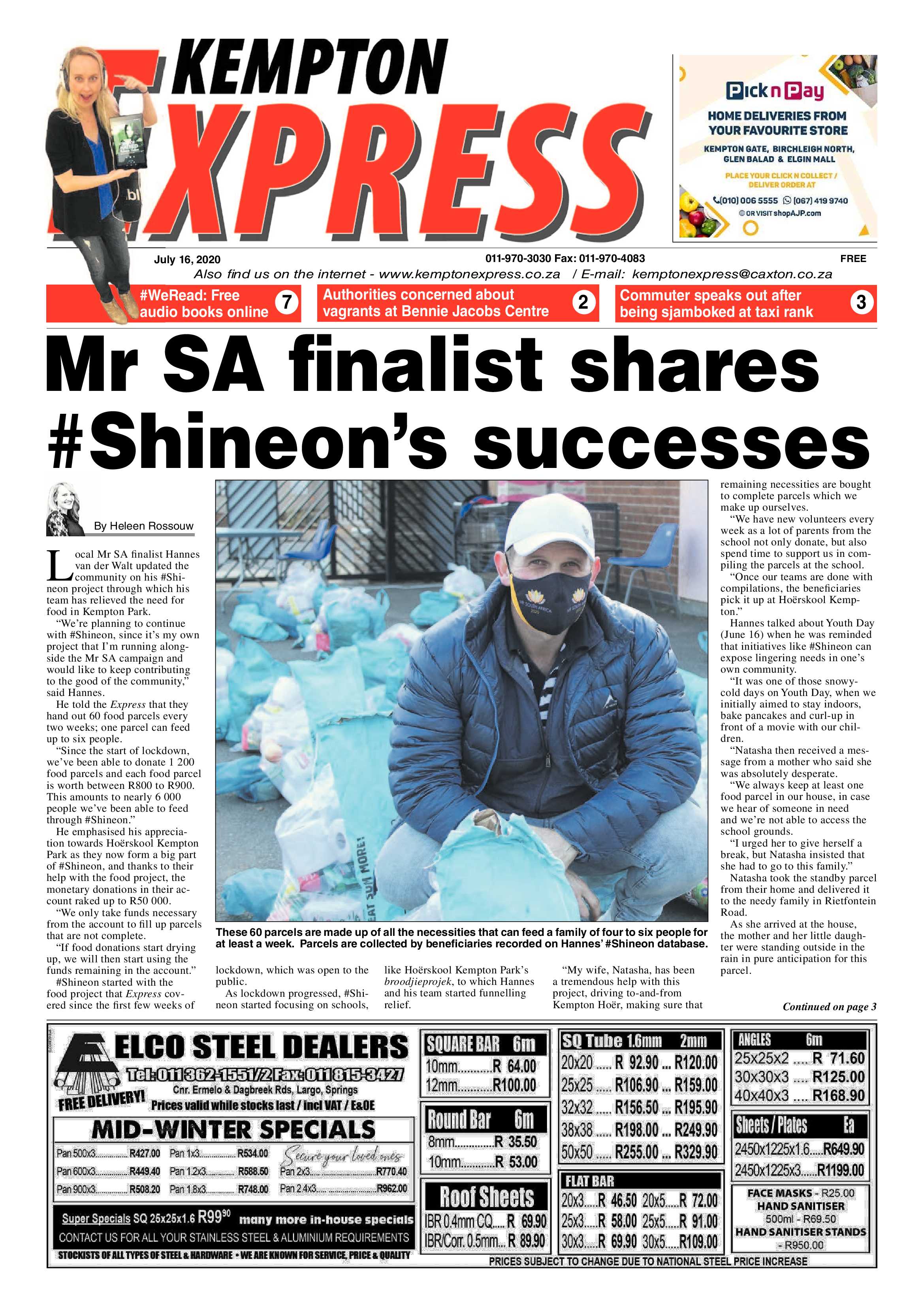 Kempton Express 16 July 2020 page 1