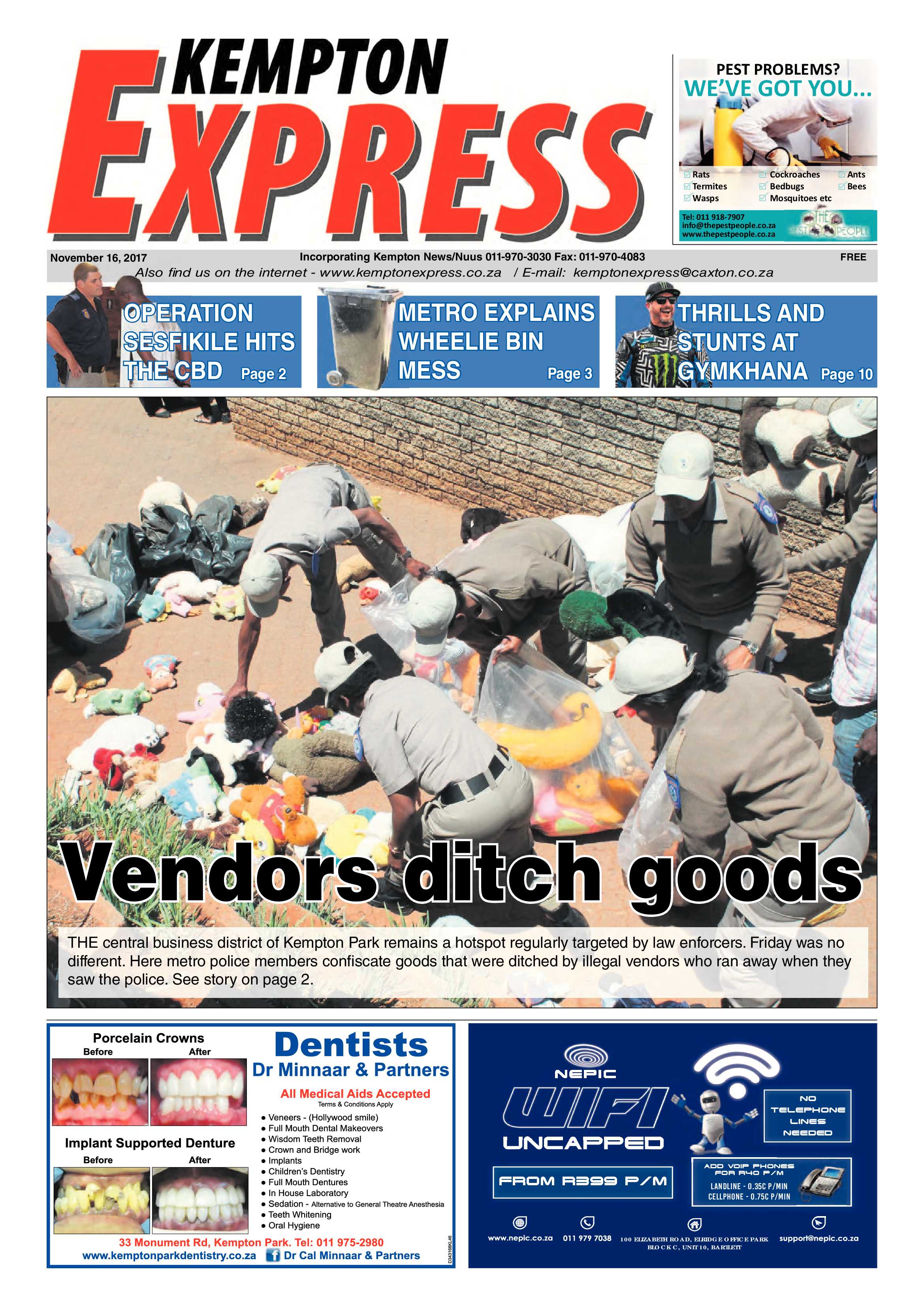 Kempton Express 16 November 2017 page 1