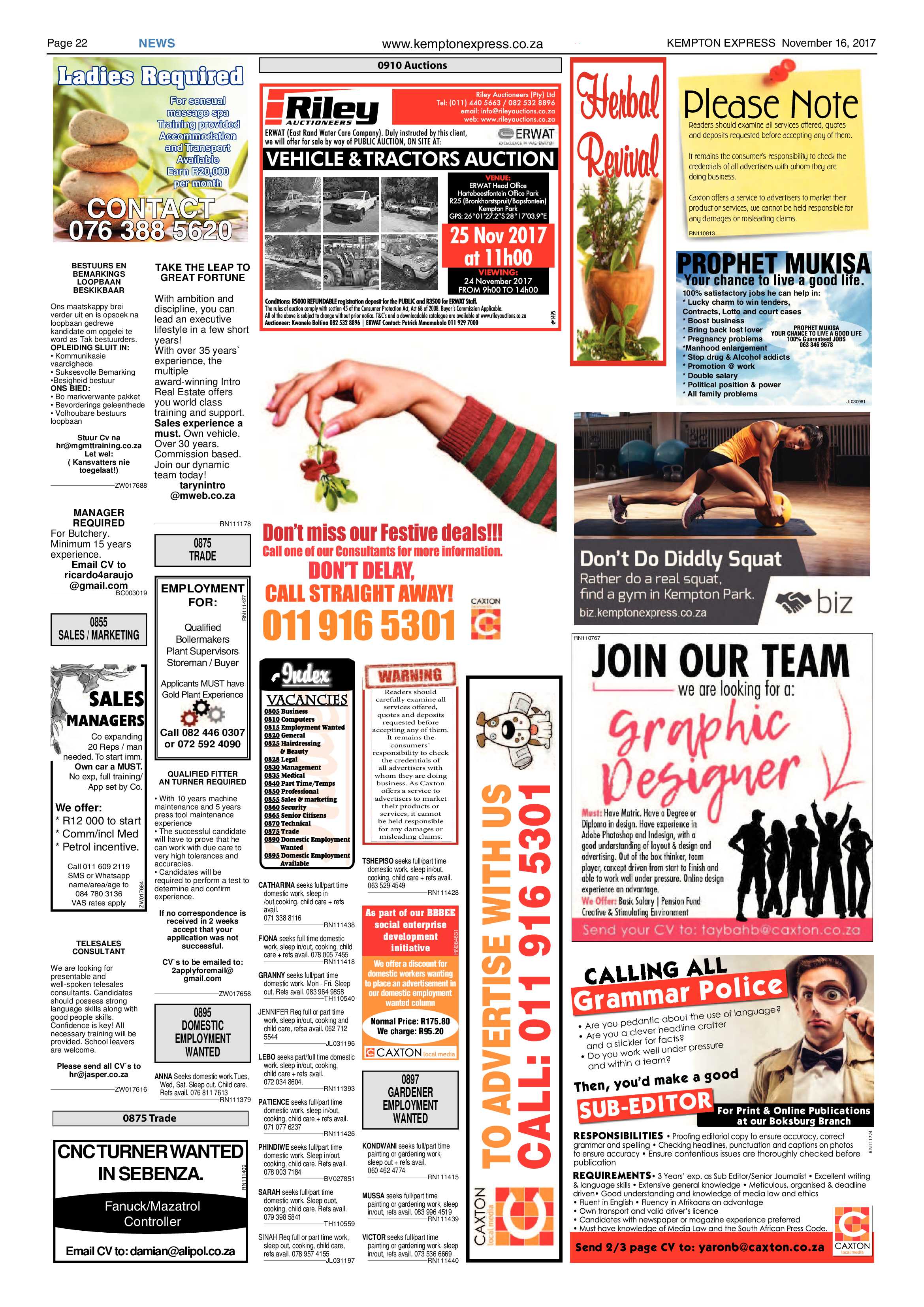 Kempton Express 16 November 2017 page 22