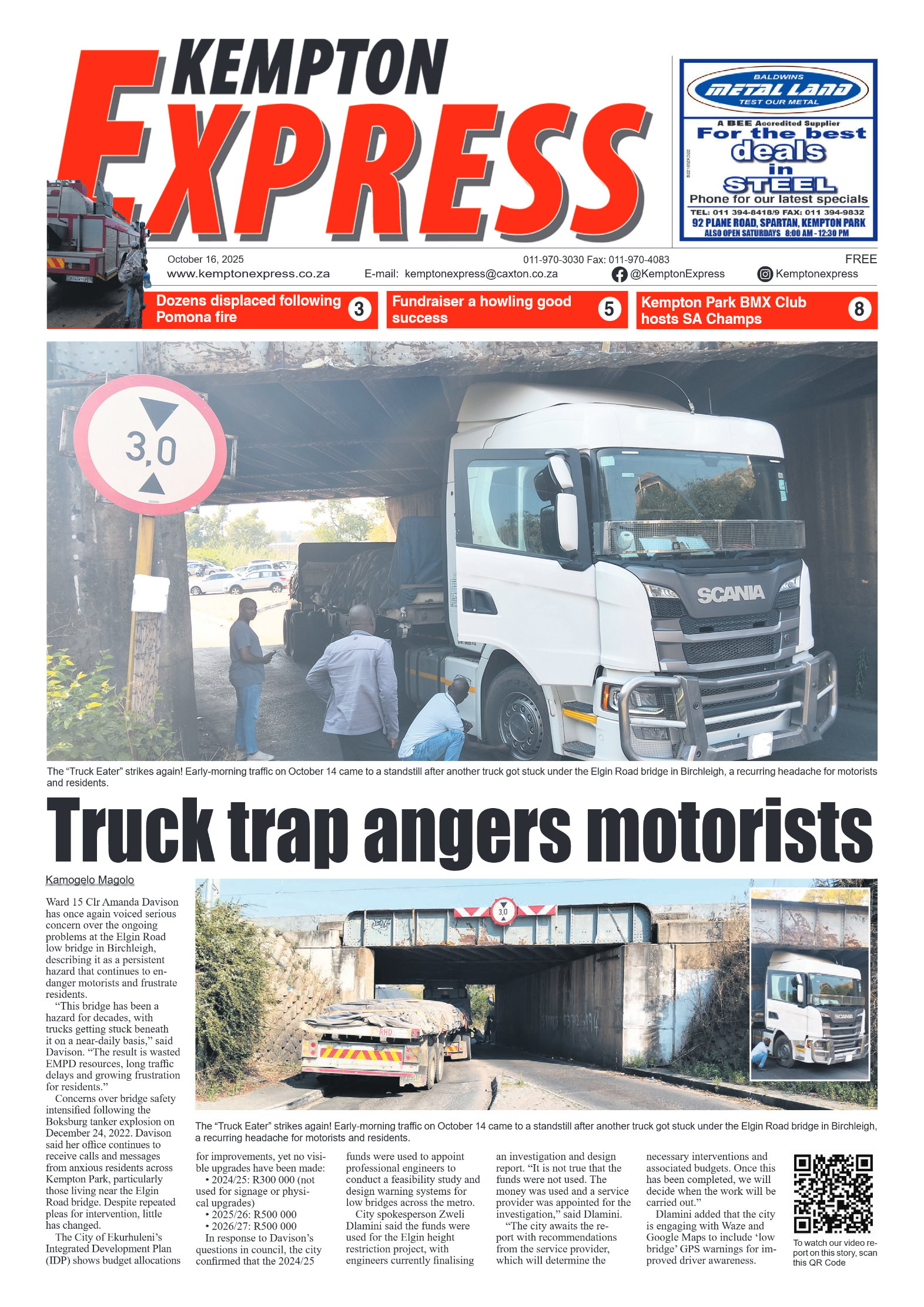 Kempton Express 16 October 2025 page 1