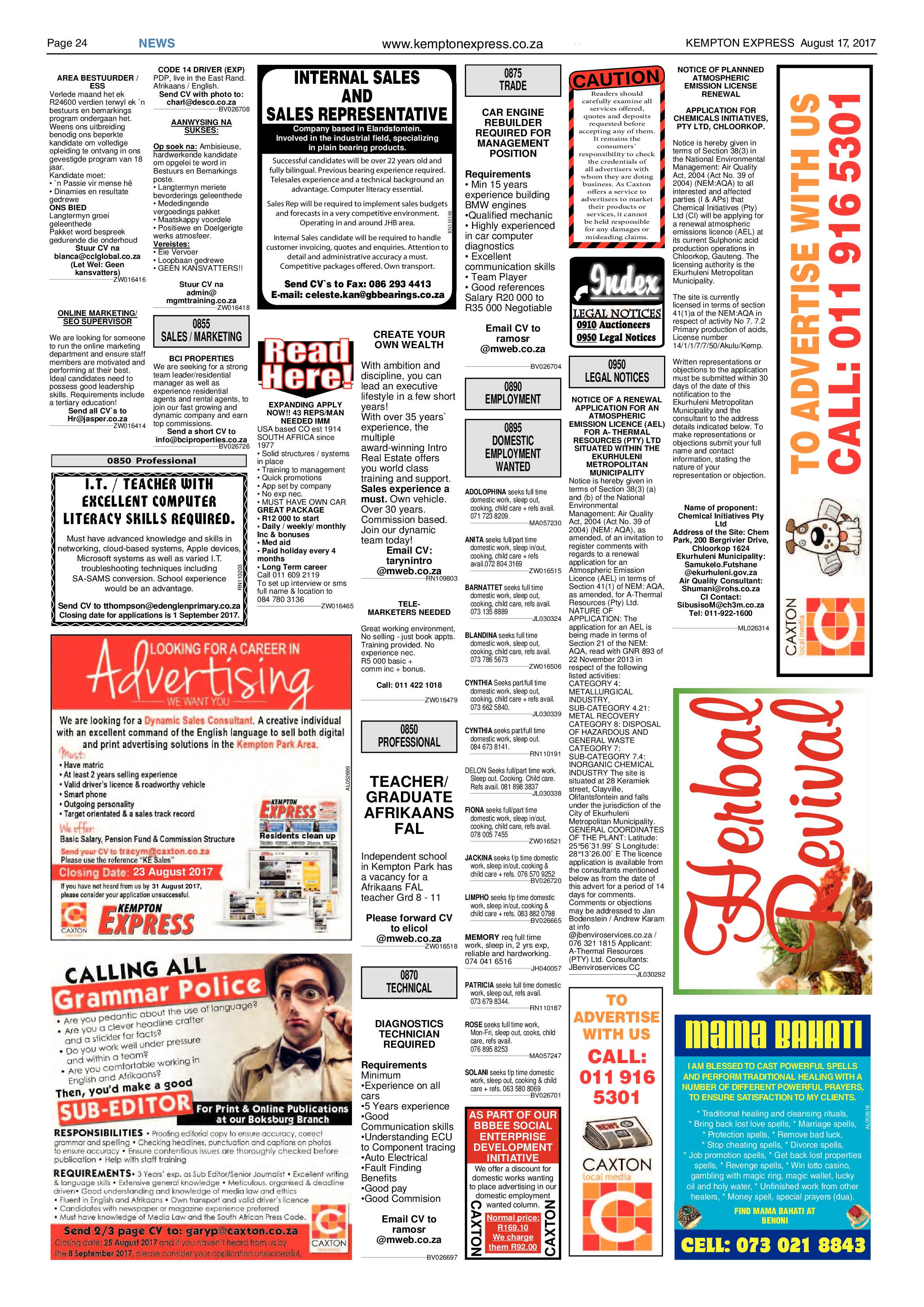 Kempton Express 17 August 2017 page 24