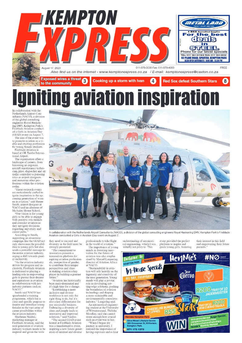 Kempton Express 17 August 2023 page 1