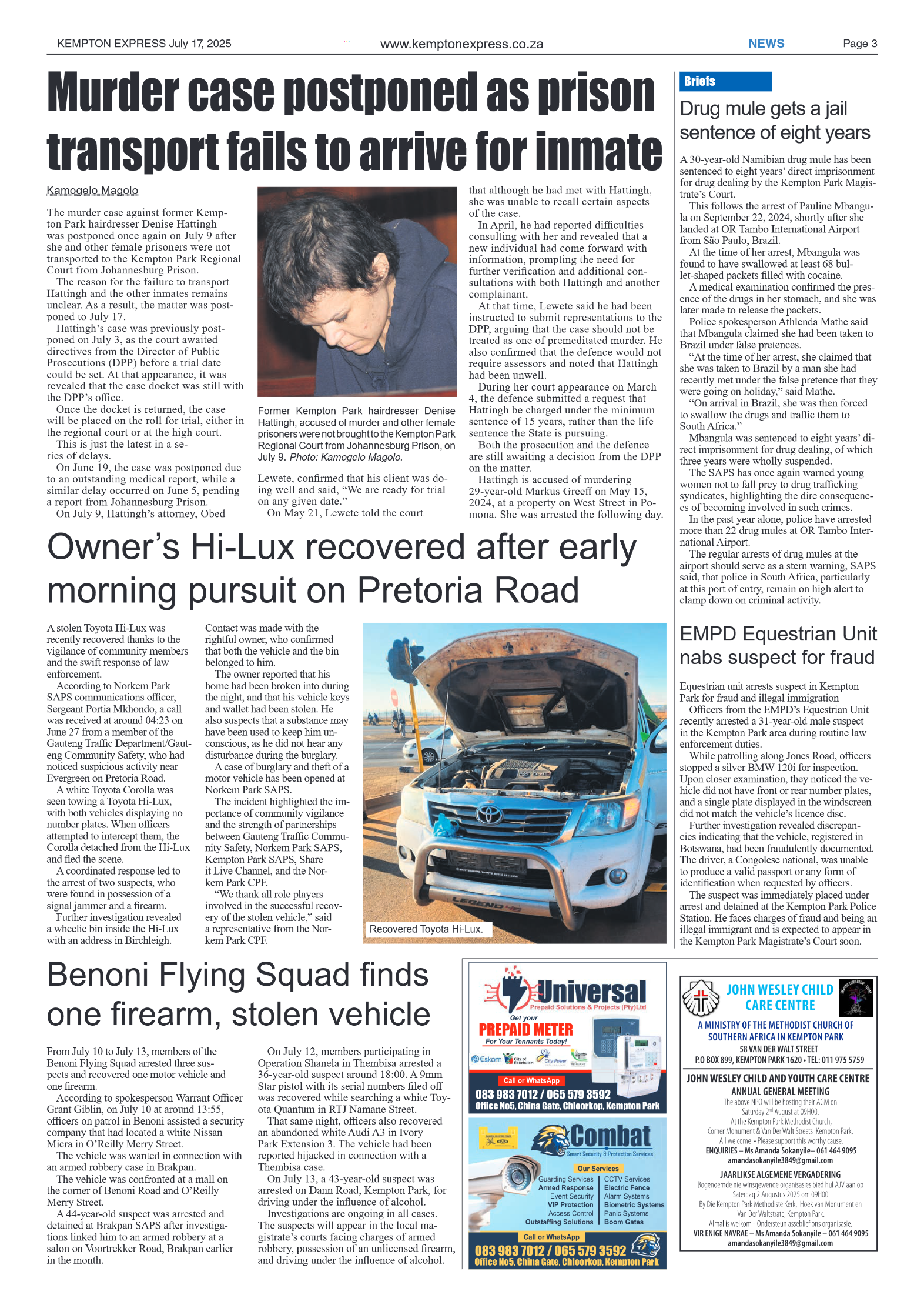 Kempton Express 17 July 2025 page 3