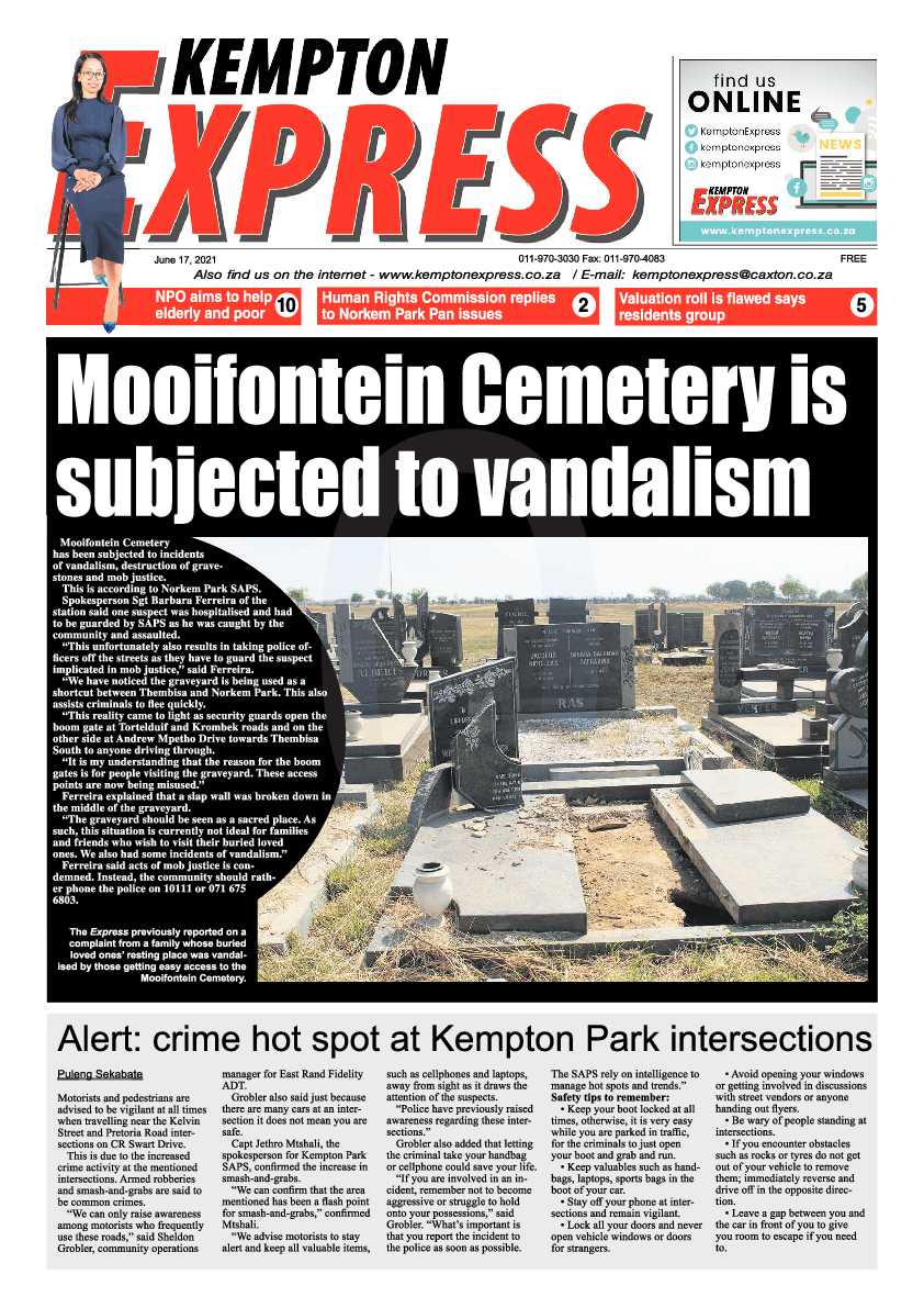 Kempton Express 17 June 2021 page 1