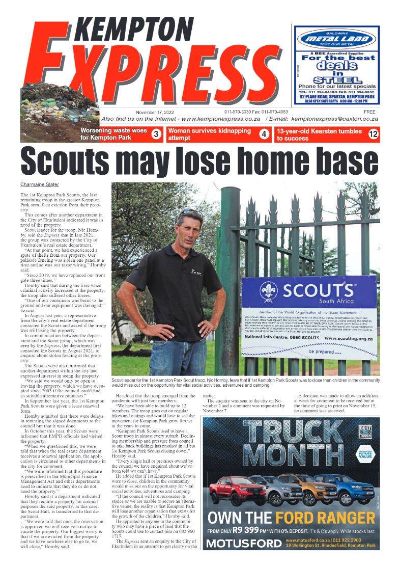 Kempton Express 17 Nov 2022 page 1