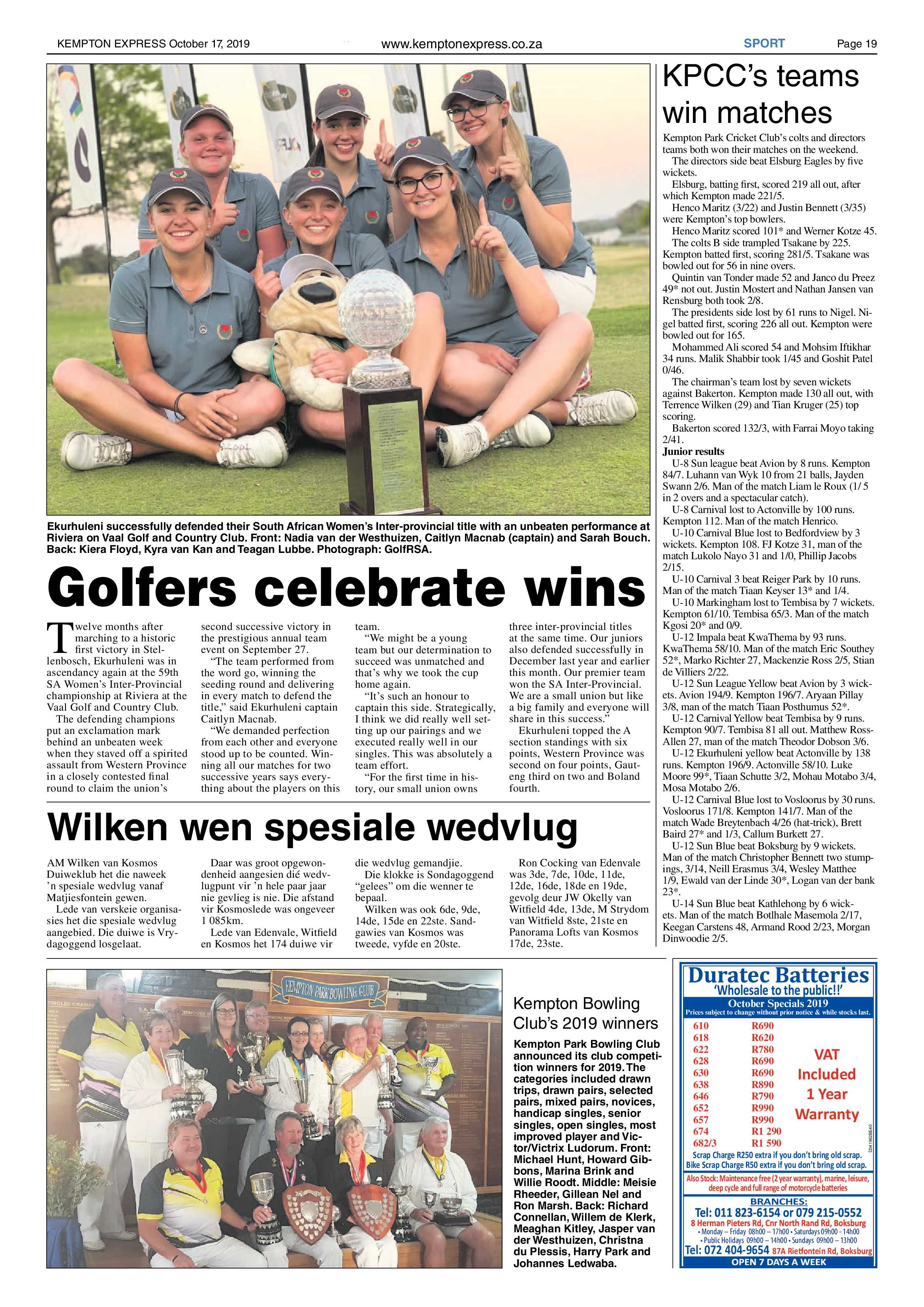Kempton Express 17 October 2019 page 19