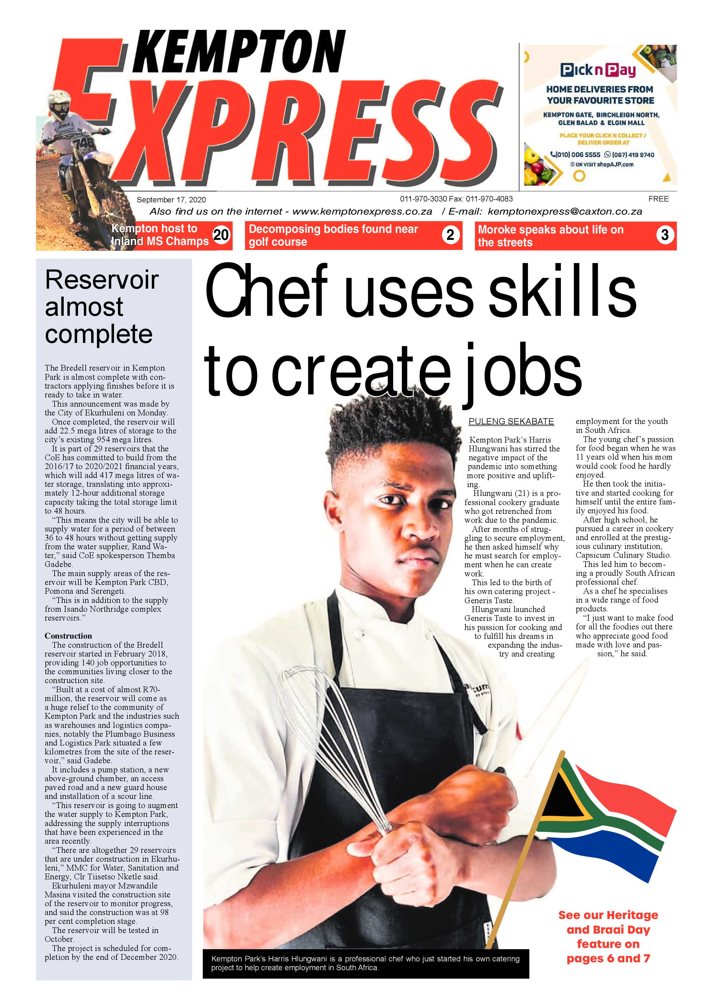 Kempton Express 17 September 2020 page 1
