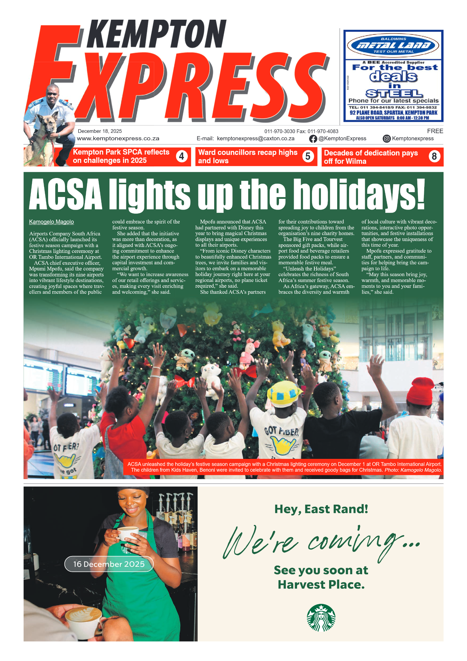 Kempton Express 18 December 2025 page 1