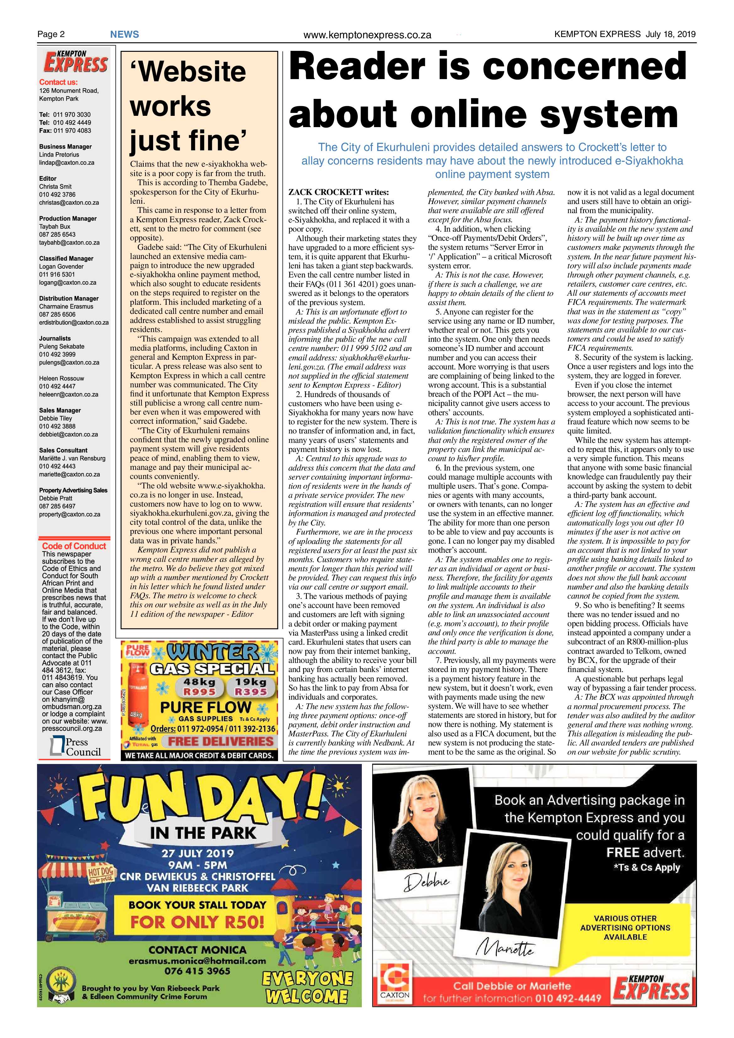 Kempton Express 18 July 2019 page 2