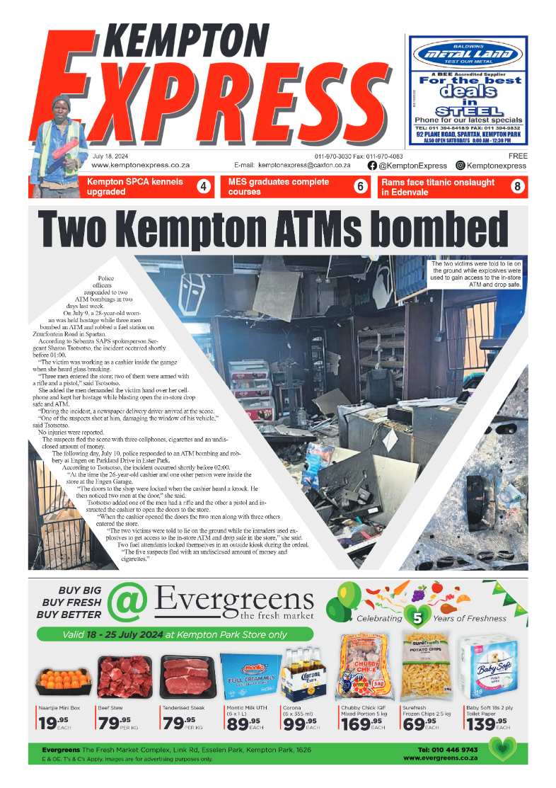 Kempton Express 18 July 2024 page 1