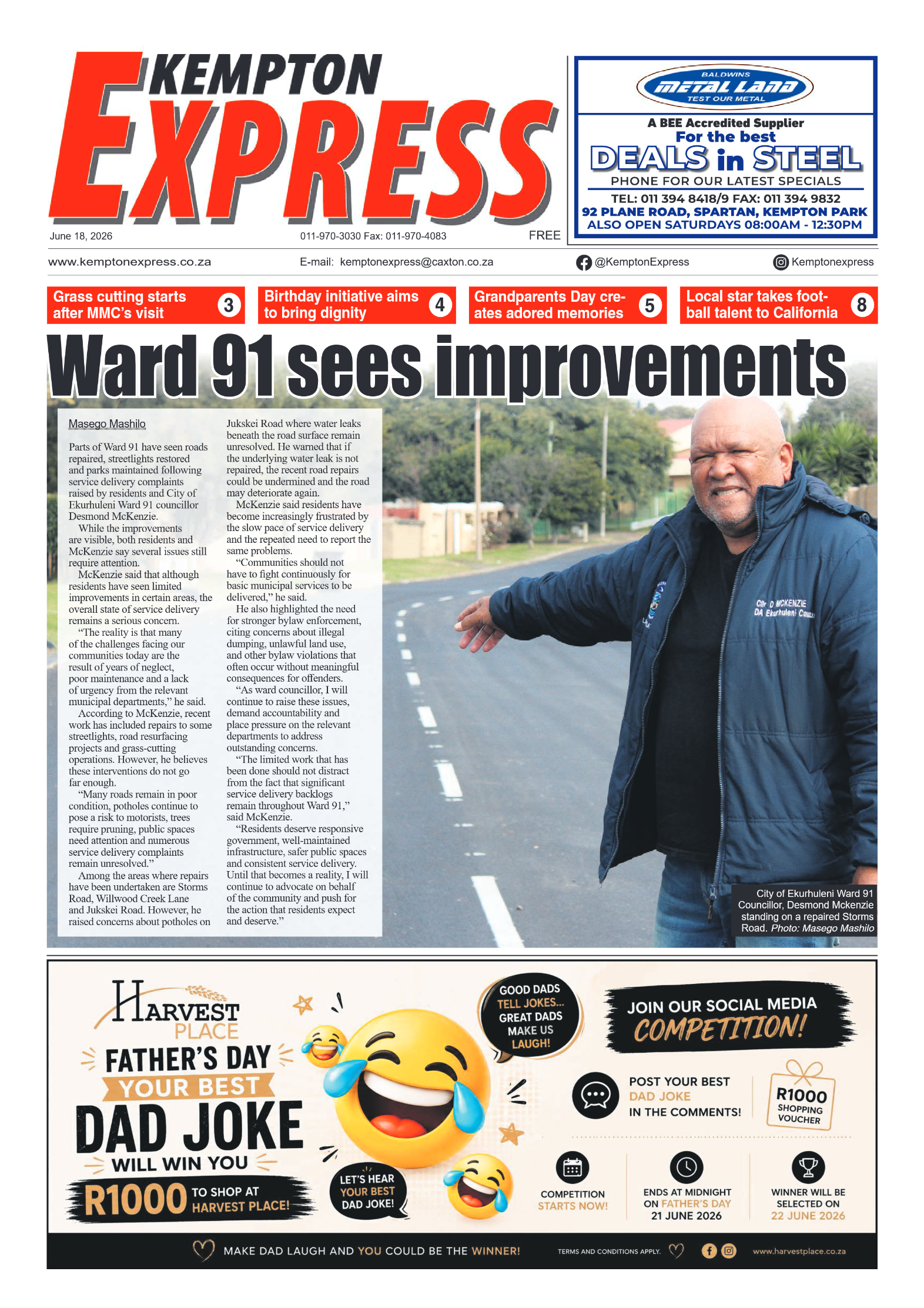 Kempton Express 18 June 2026 page 1