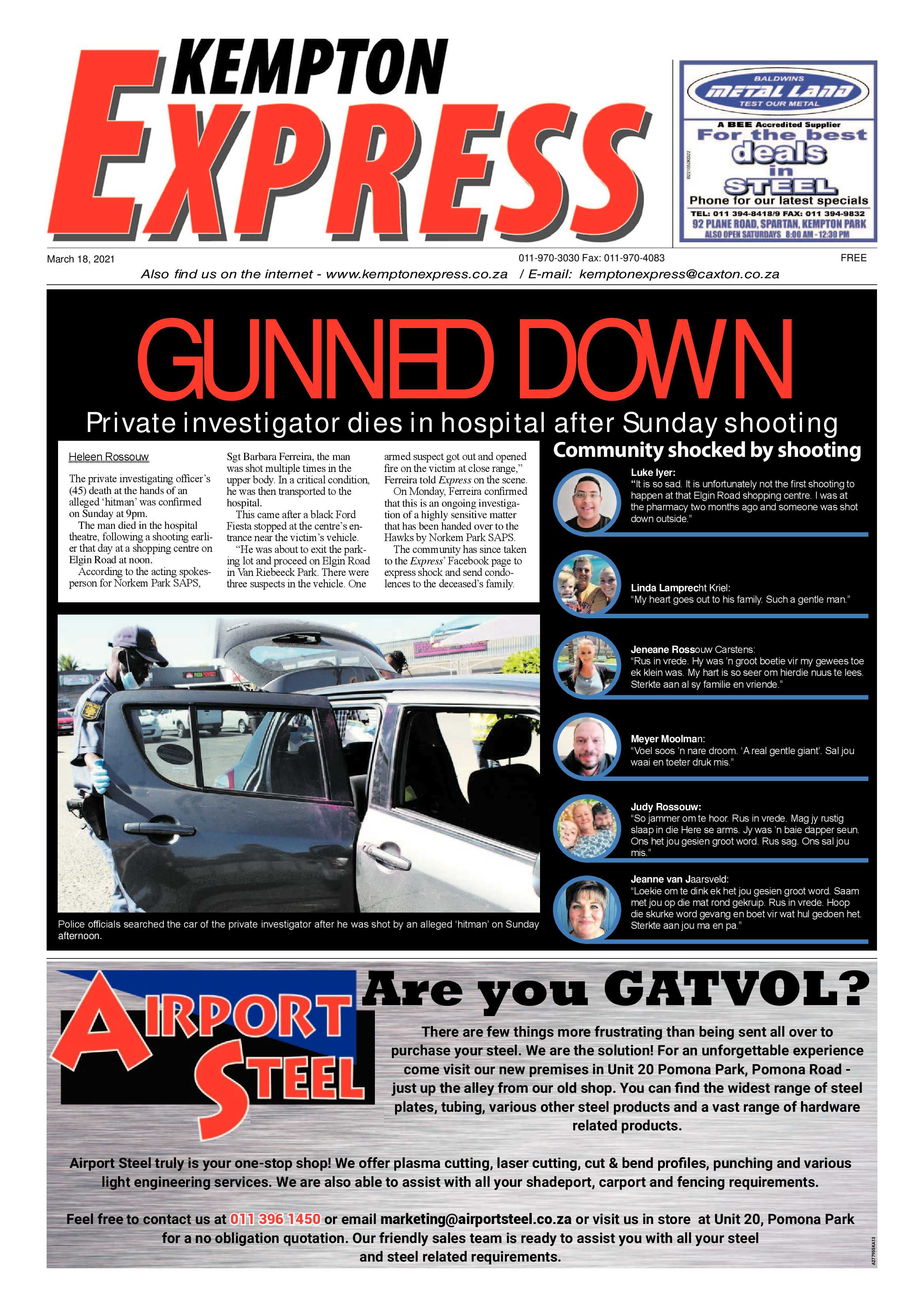 Kempton Express 18 March 2021 page 1