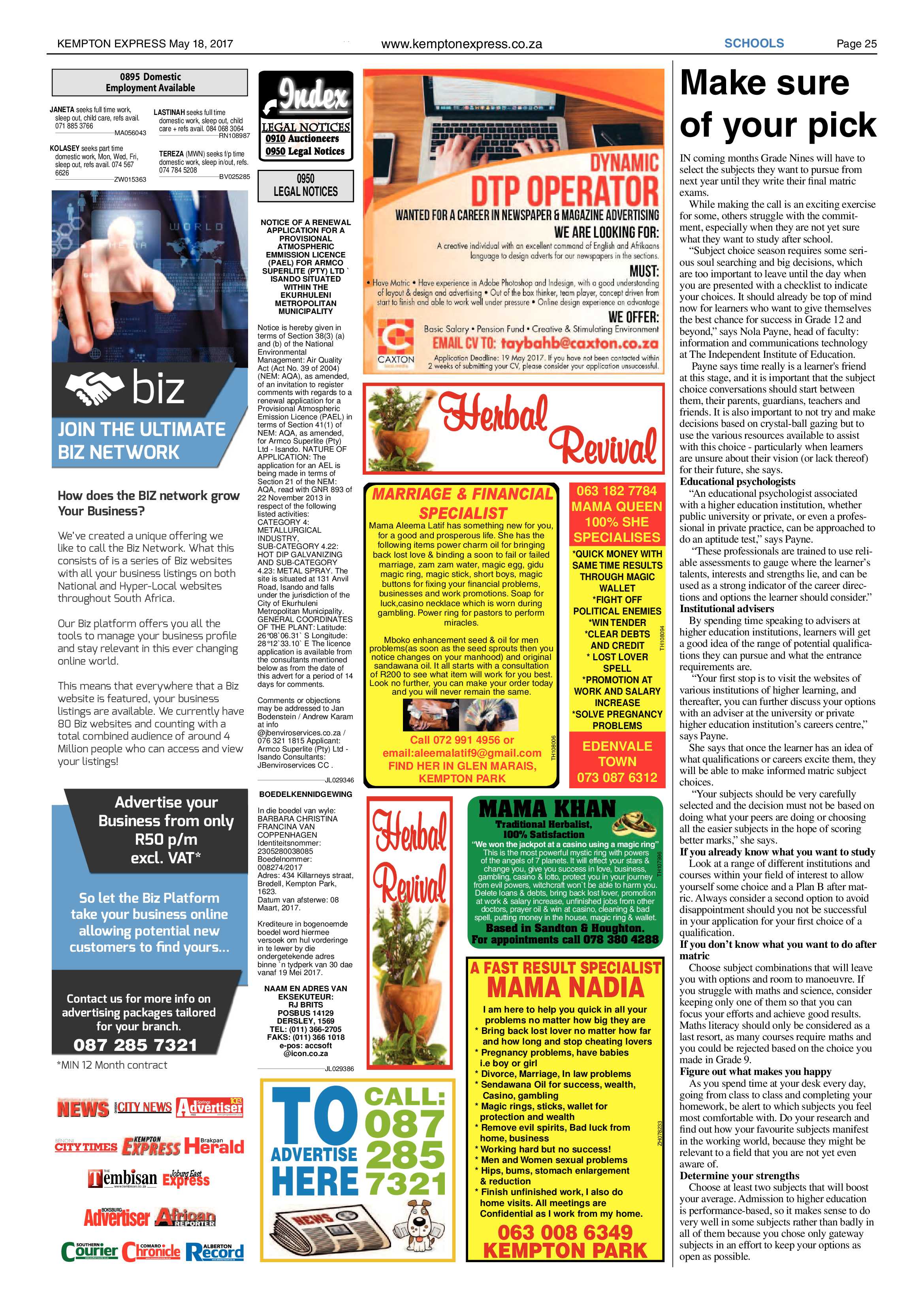 Kempton Express 18 May 2017 page 25