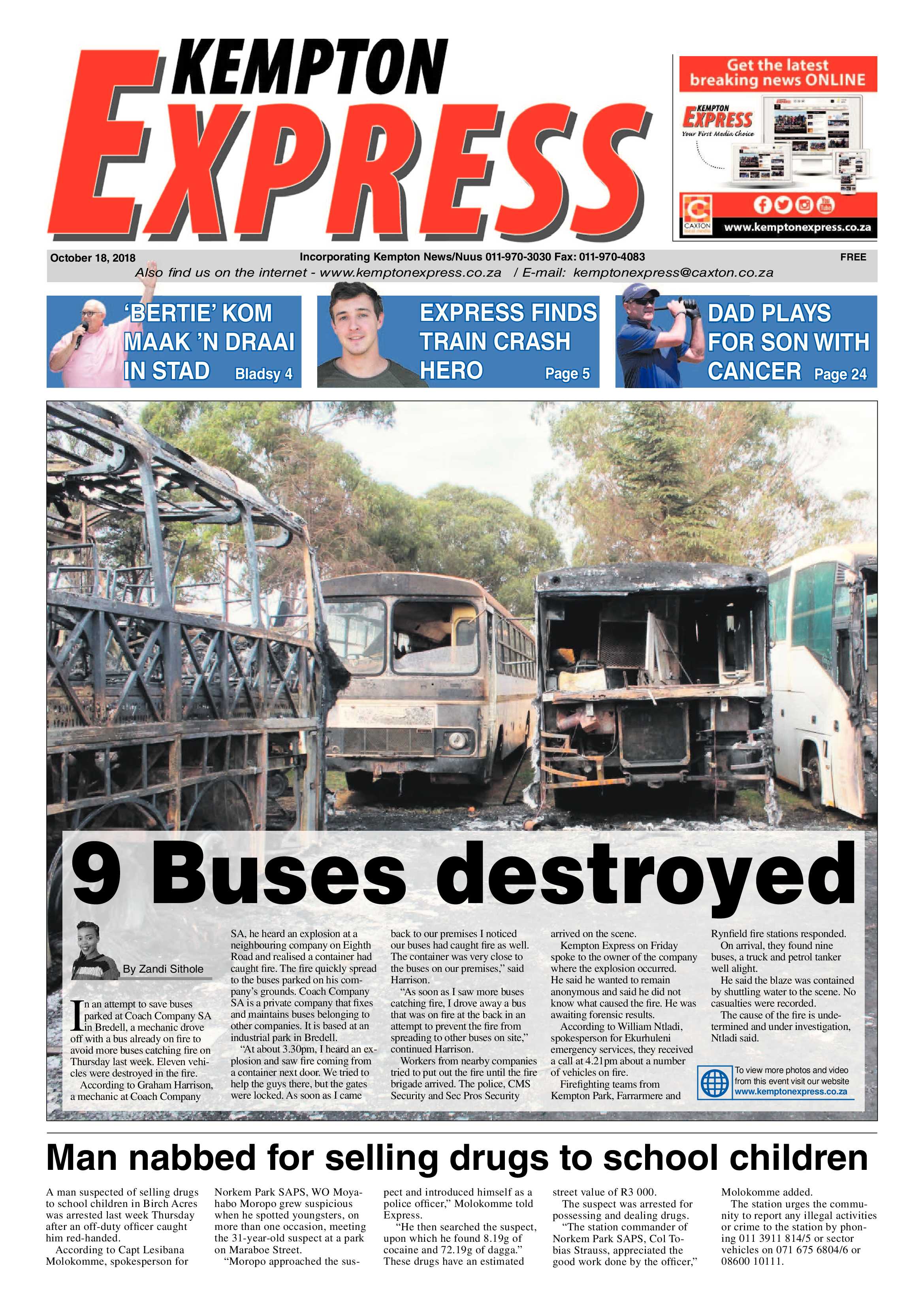Kempton Express 18 October 2018 page 1