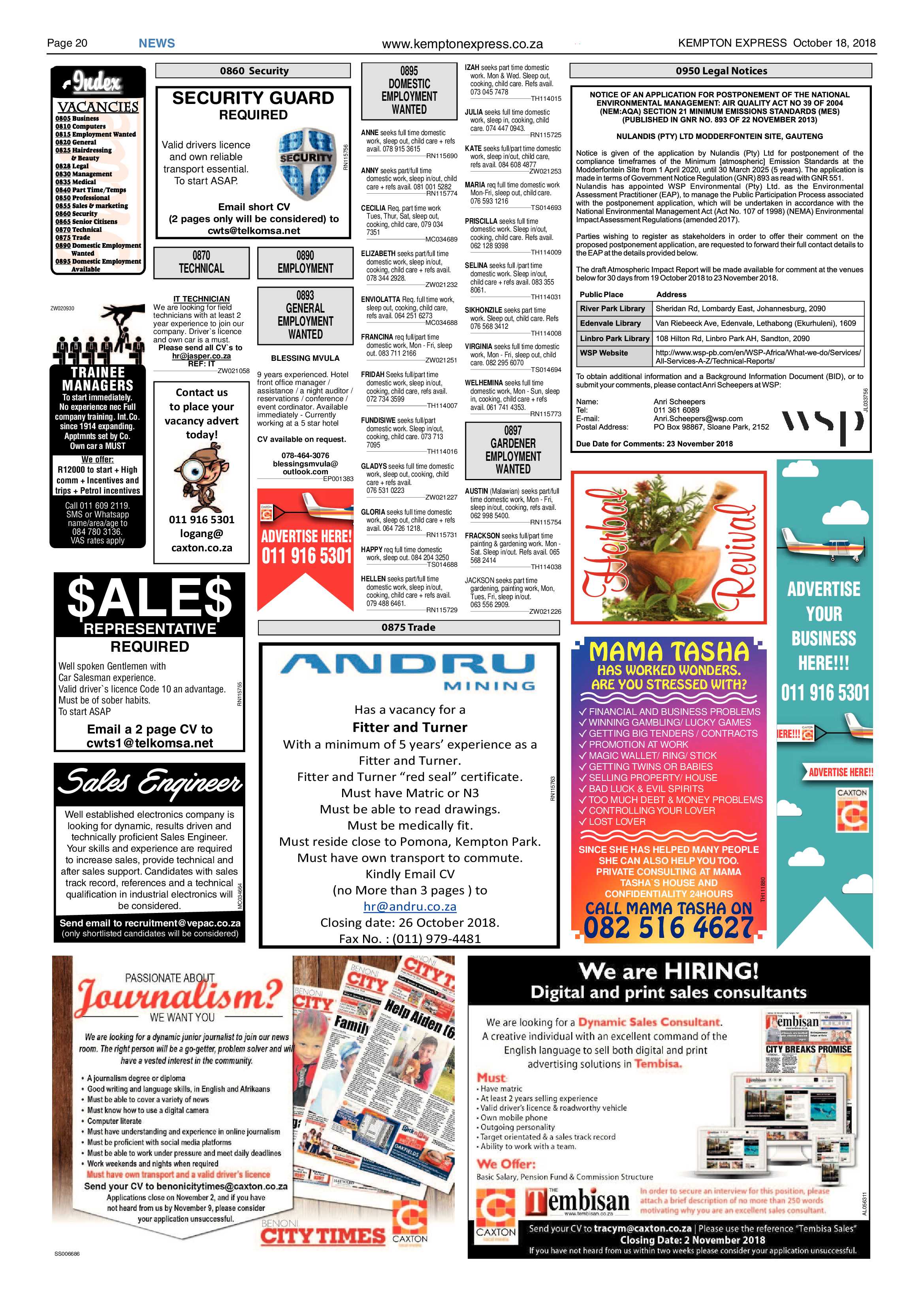 Kempton Express 18 October 2018 page 20
