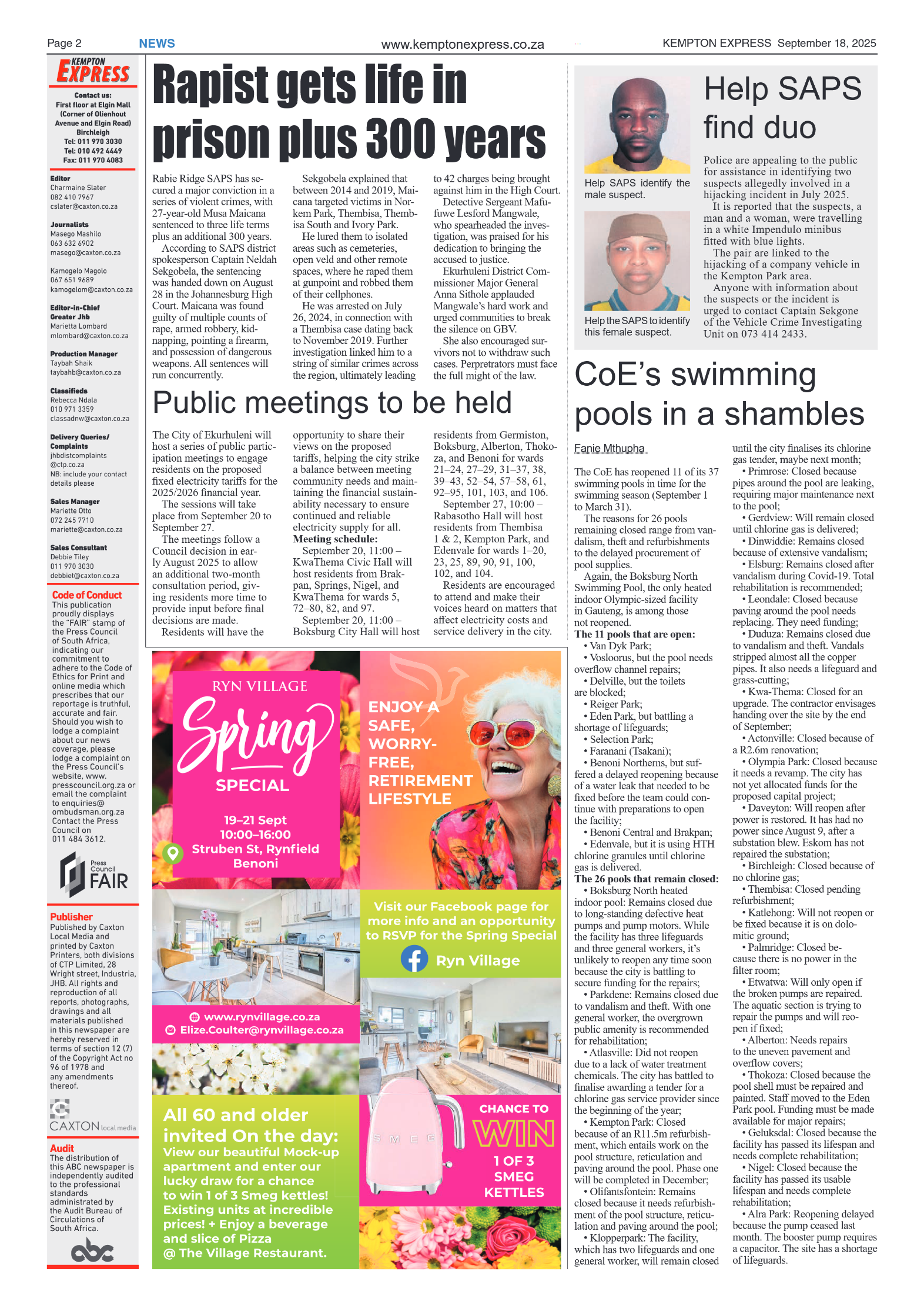 Kempton Express 18 September 2025 page 2