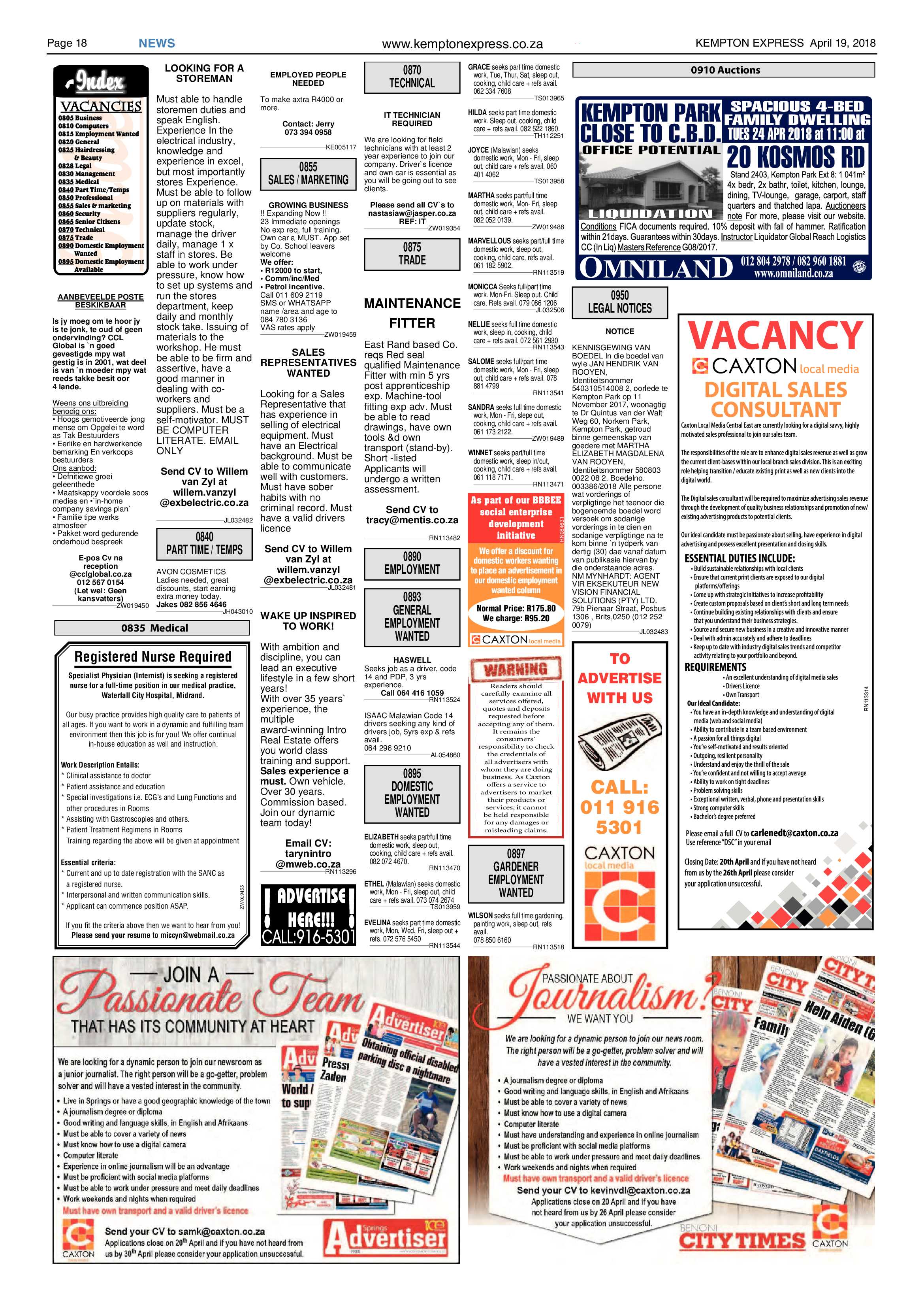 Kempton Express 19 April 2018 page 18