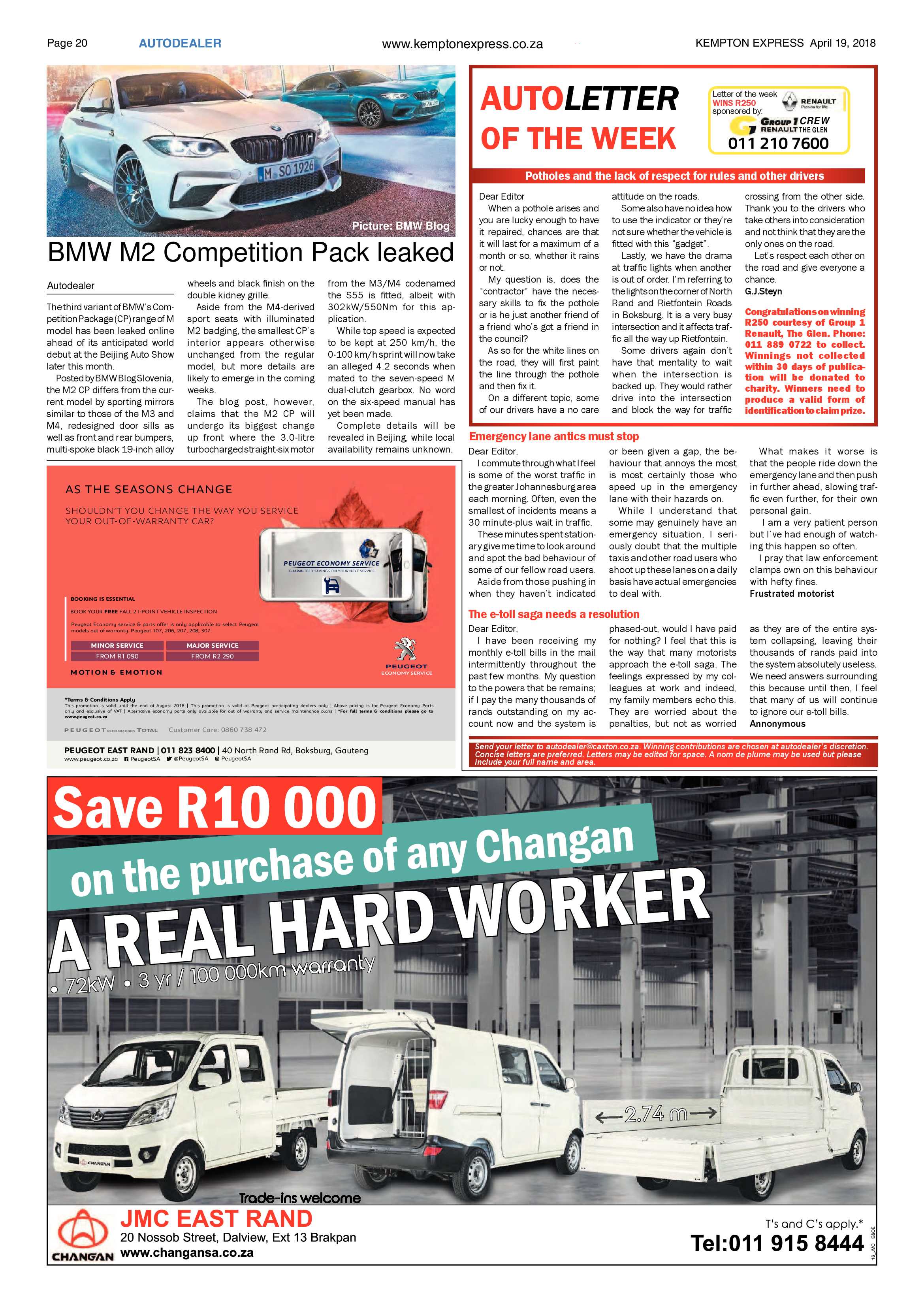 Kempton Express 19 April 2018 page 20