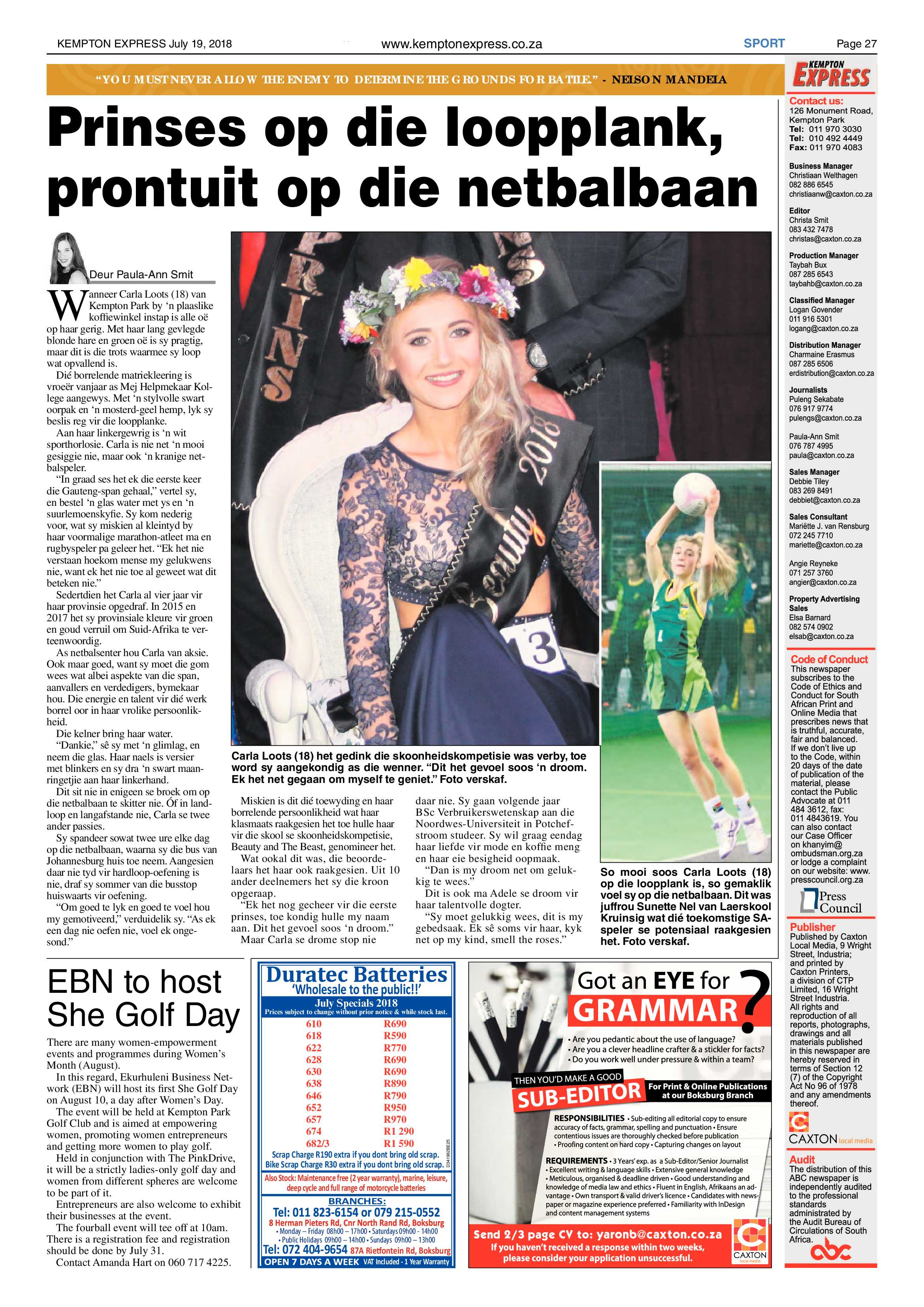Kempton Express 19 July 2018 page 27