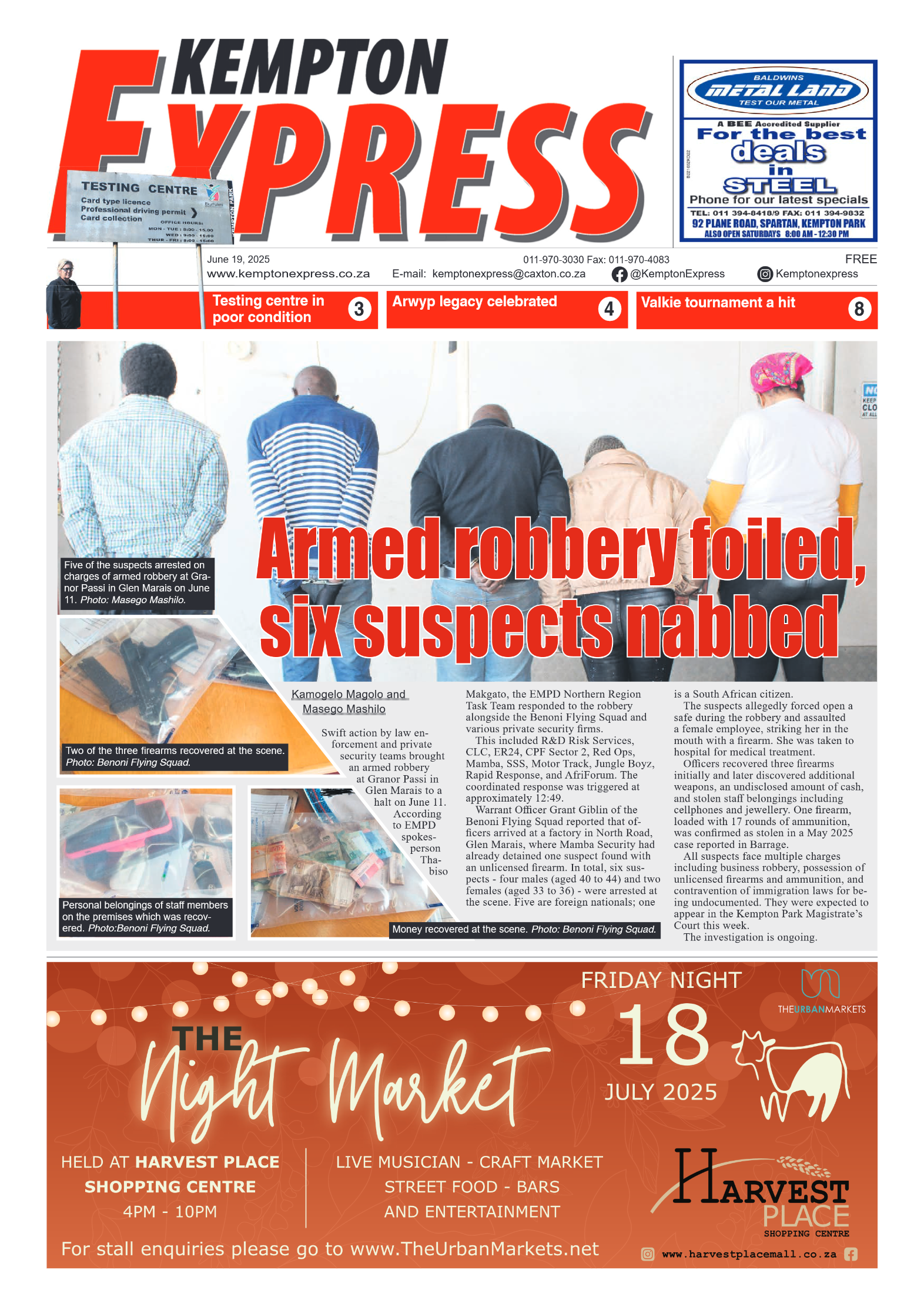 Kempton Express 19 June 2025 page 1