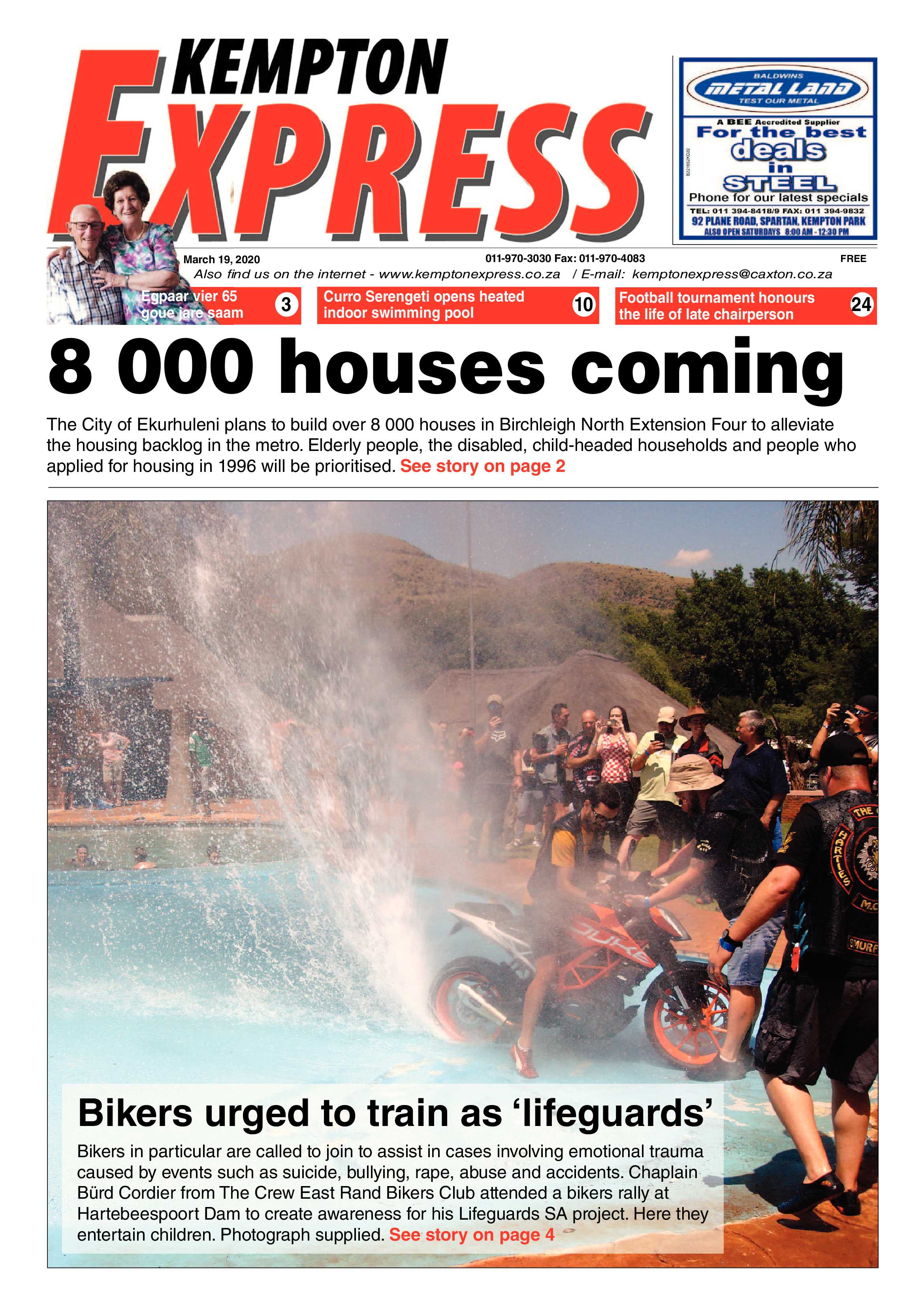 Kempton Express 19 March 2020 page 1