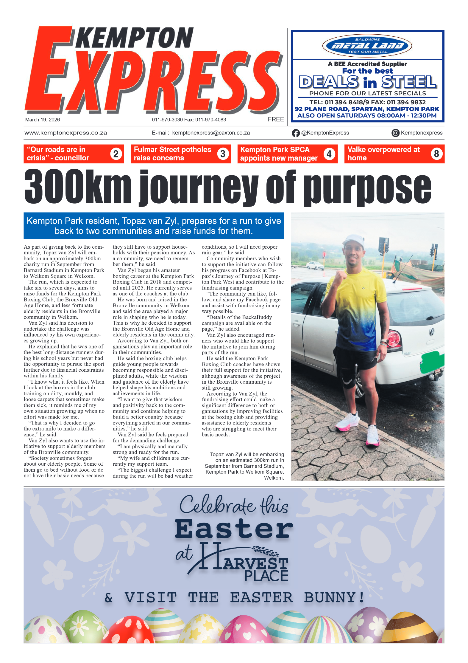 Kempton Express 19 March 2026 page 1