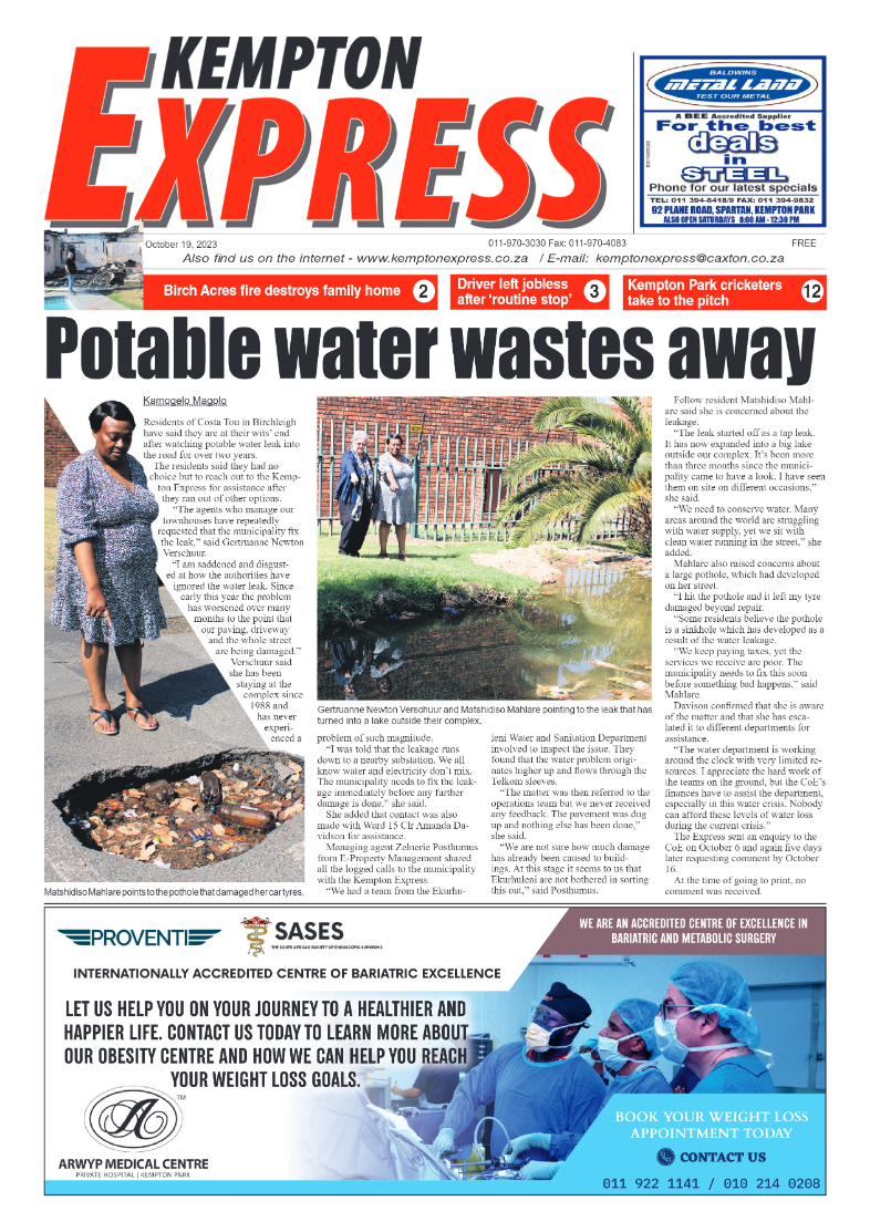 Kempton Express 19 October 2023 page 1