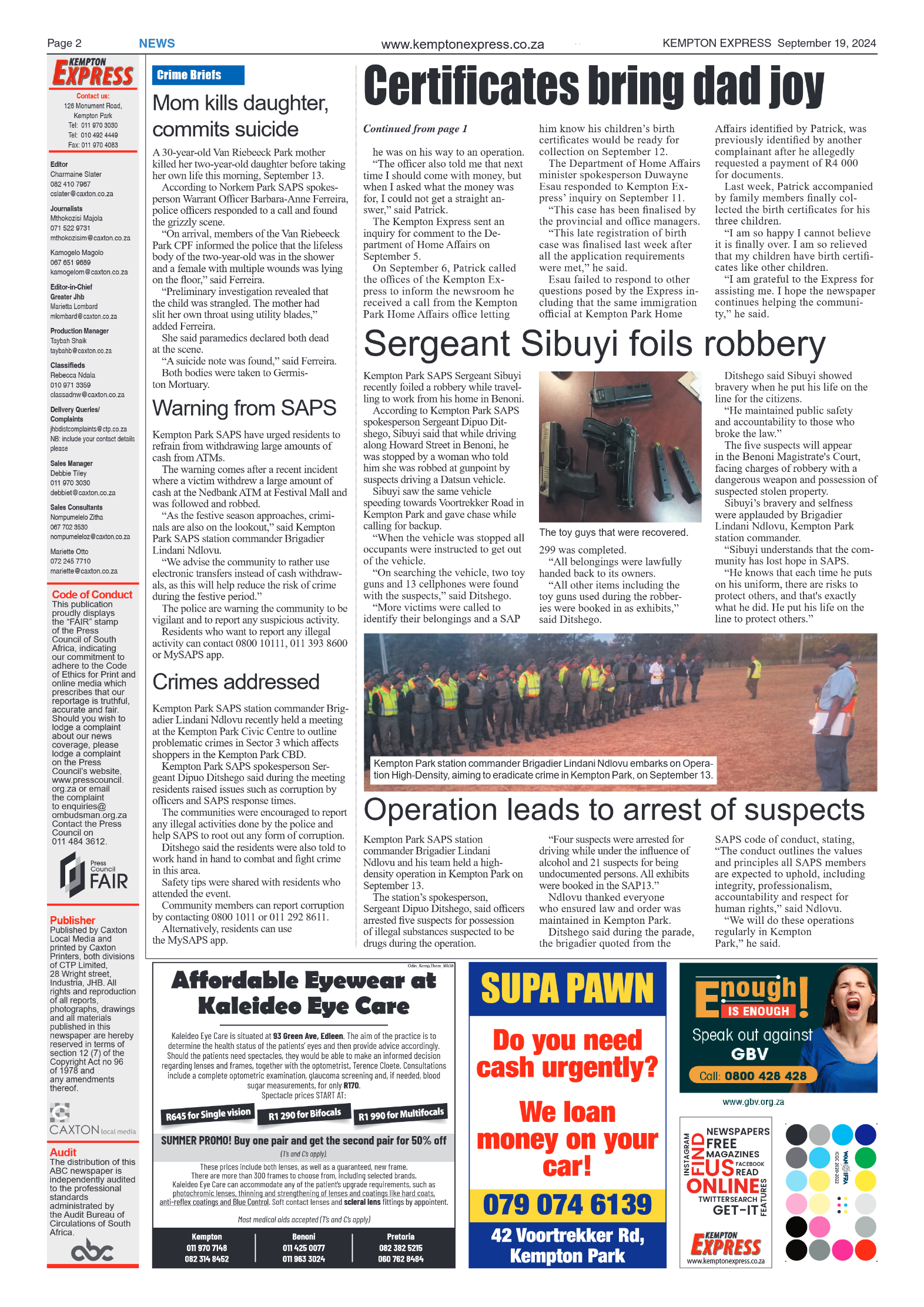 Kempton Express 19 September 2024 page 2
