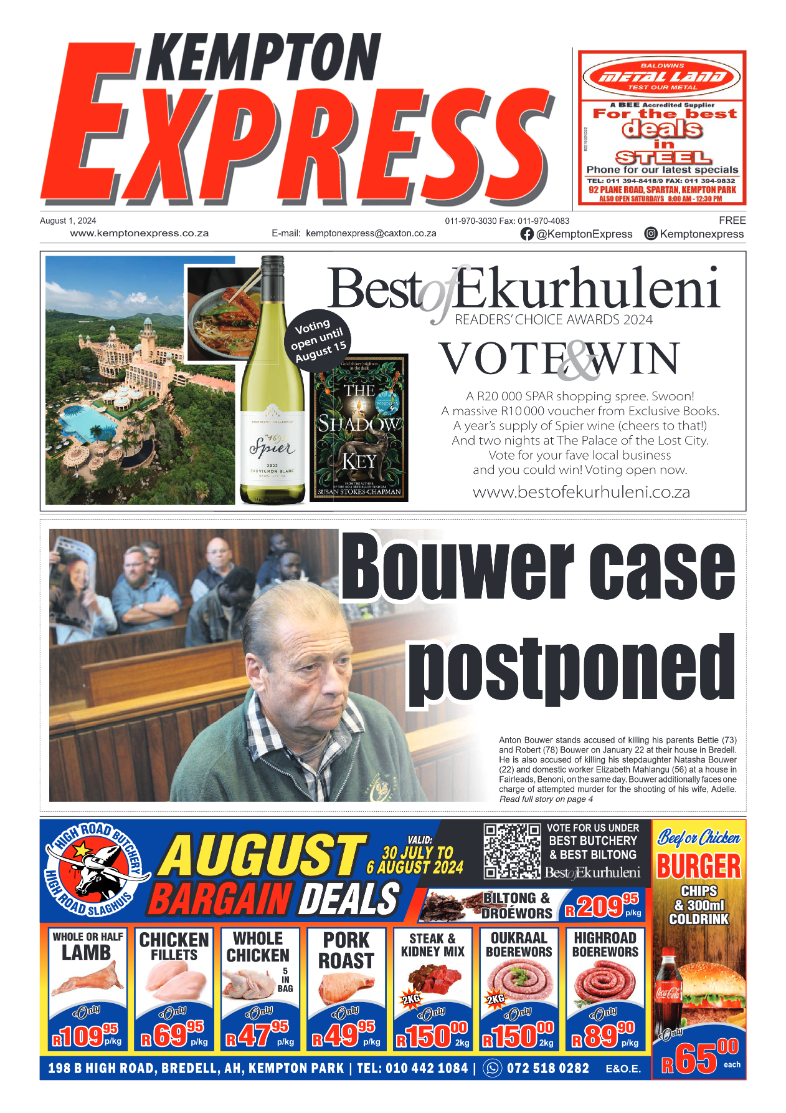 Kempton Express 1 August 2024 page 1