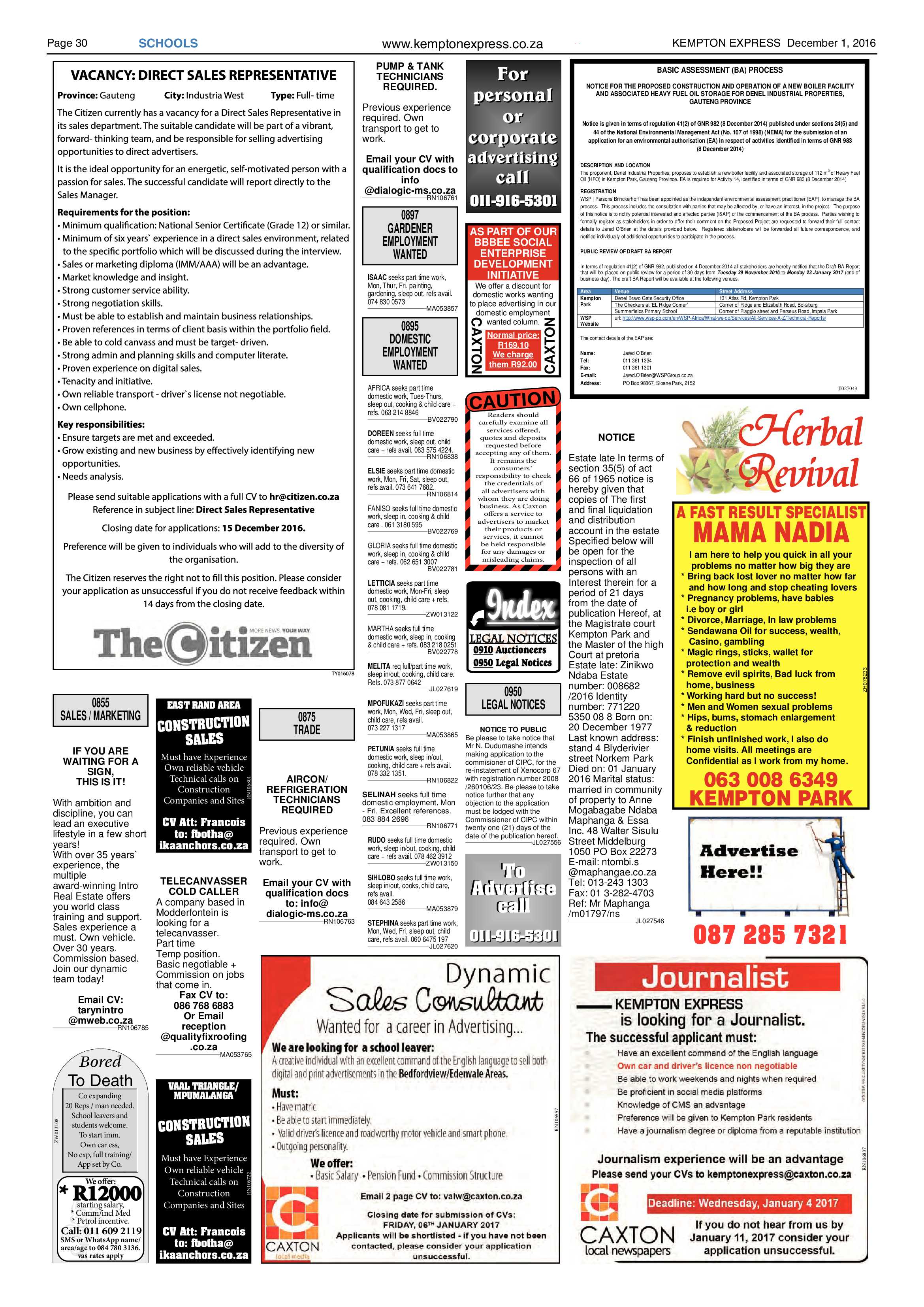 Kempton Express 1 Dec 2016 page 30