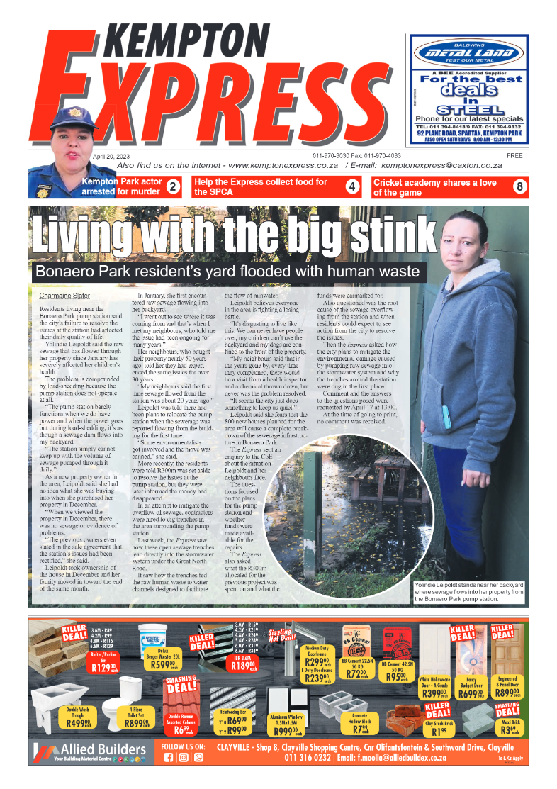 Kempton Express 20 April 2023 page 1