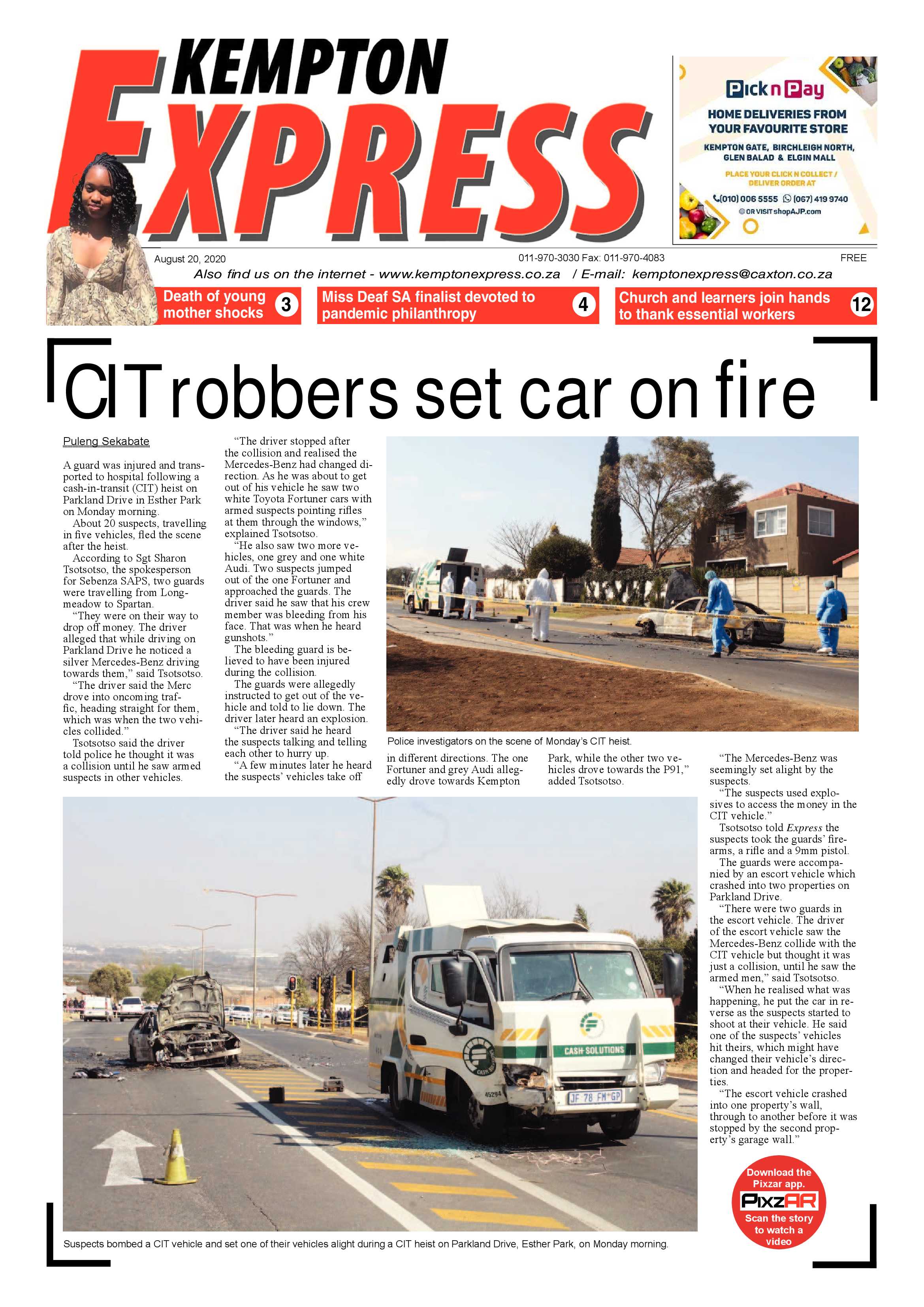 Kempton Express 20 August 2020 page 1