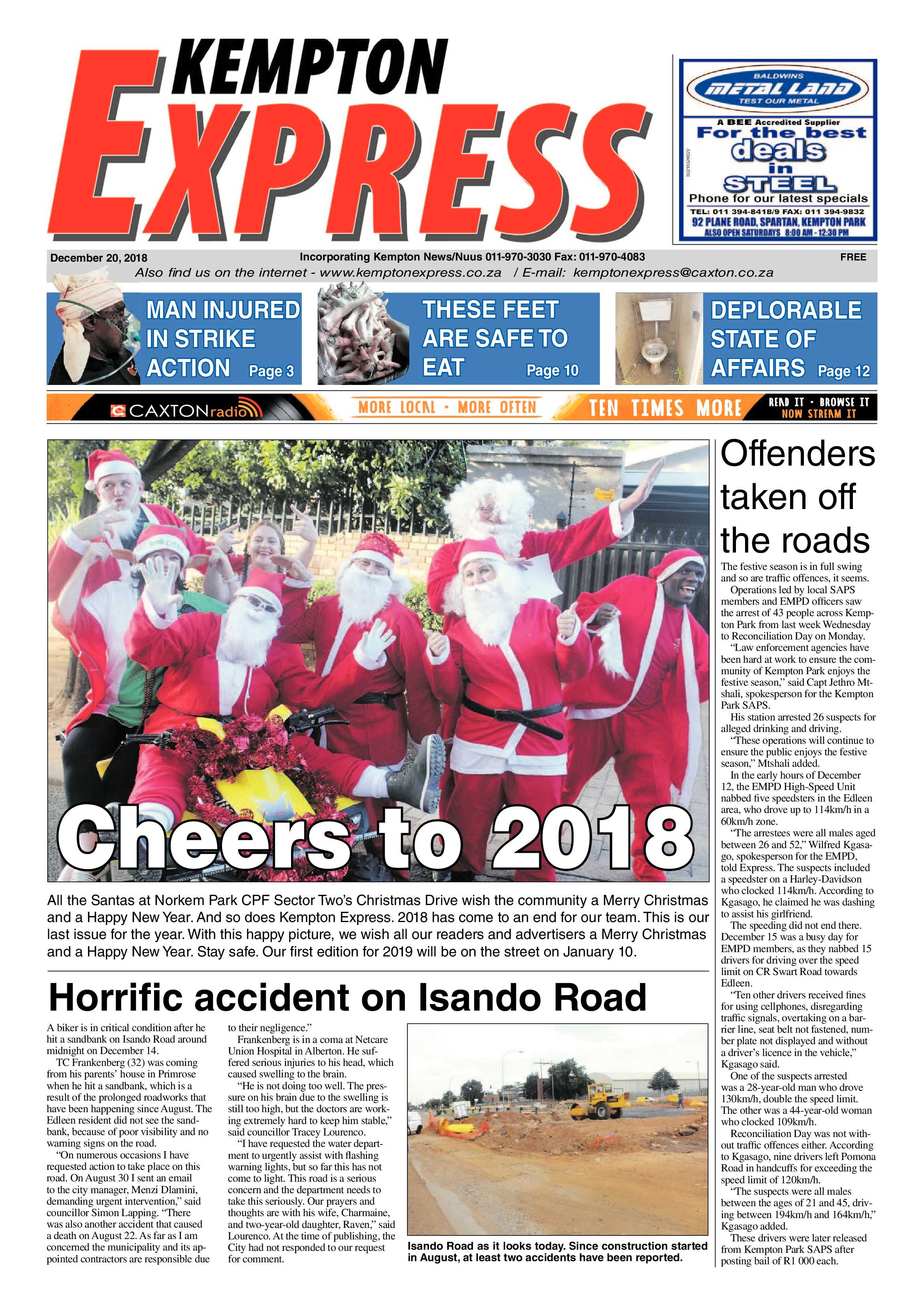 Kempton Express 20 December 2018 page 1