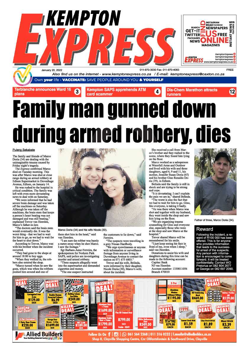 Kempton Express 20 January 2022 page 1
